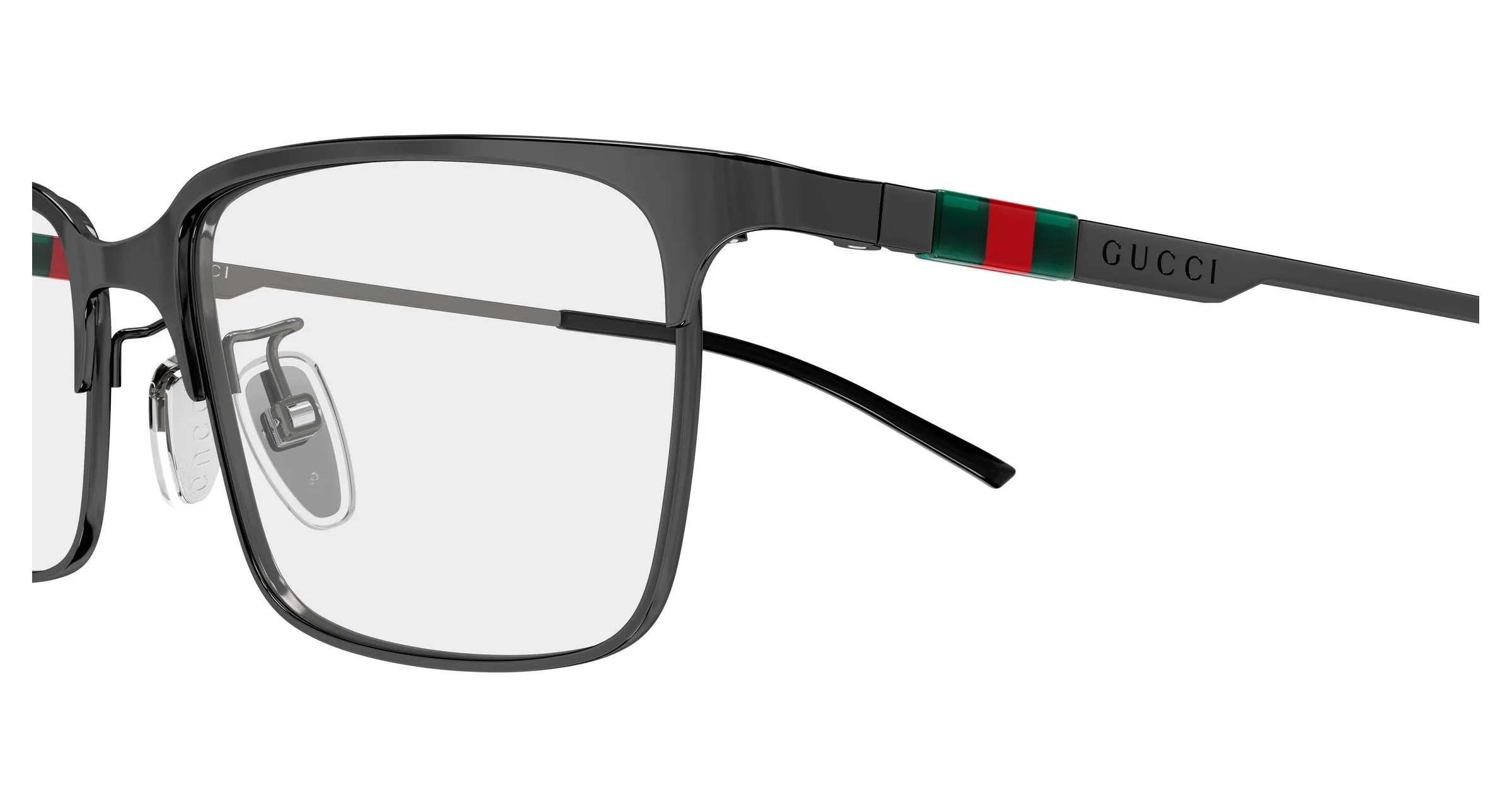 Gucci GG2245OL 006 Montature da vista Metallo Rutenio Trasparente Squadrata - immagine 3