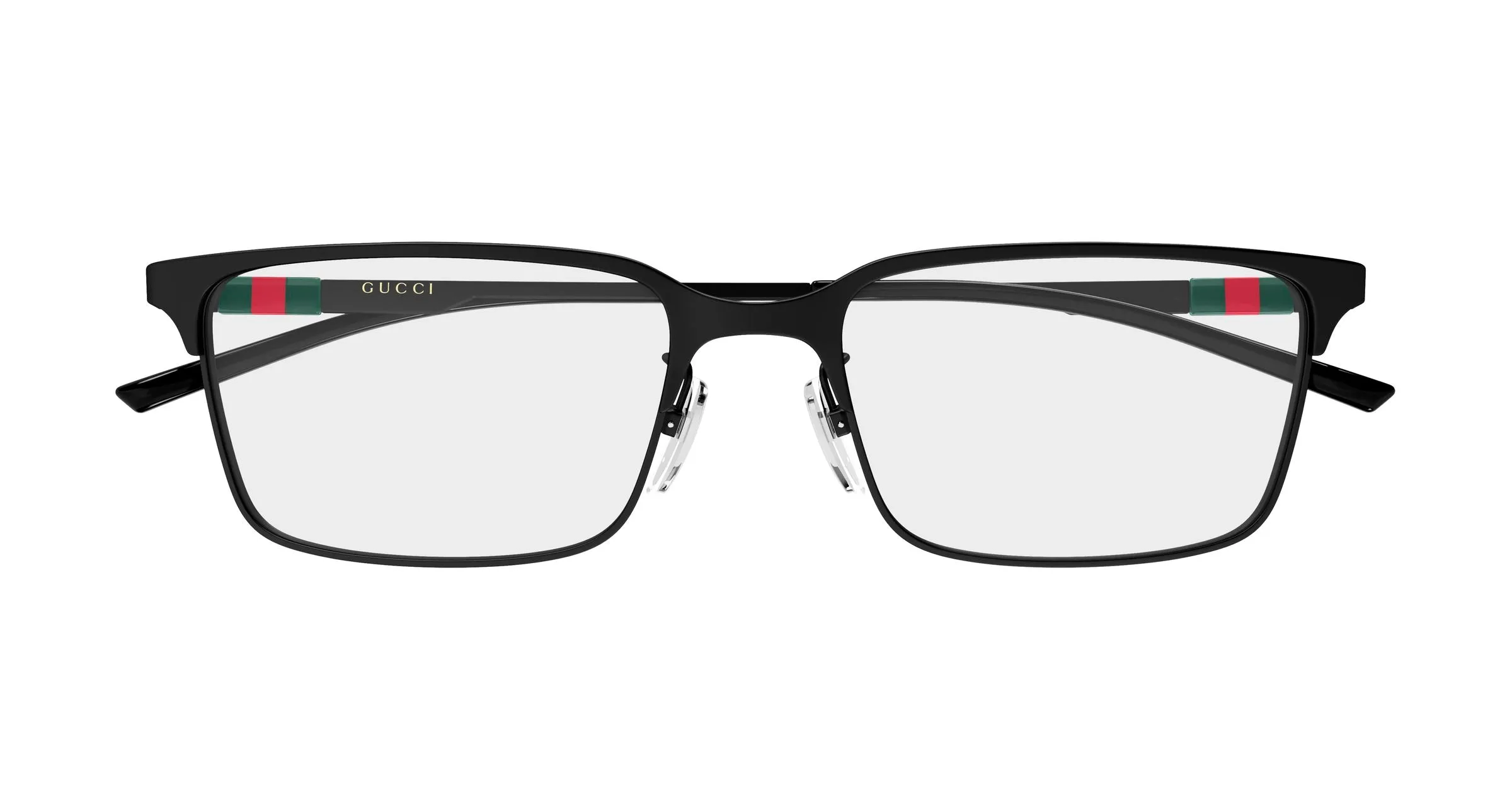 Gucci GG2245OL 002 Montature da vista Metallo Nero Trasparente Squadrata - immagine 2