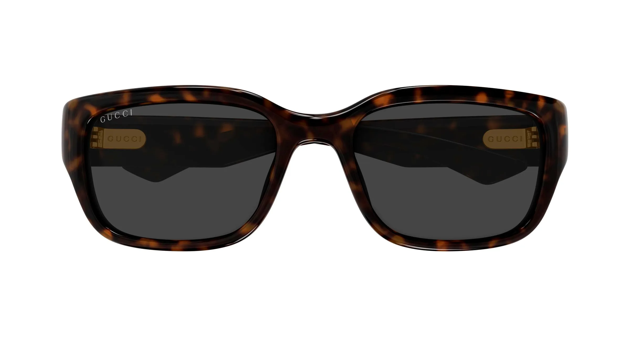 Gucci GG2241SK 002 Occhiali da sole Iniettato Havana Grigio Squadrata - immagine 2