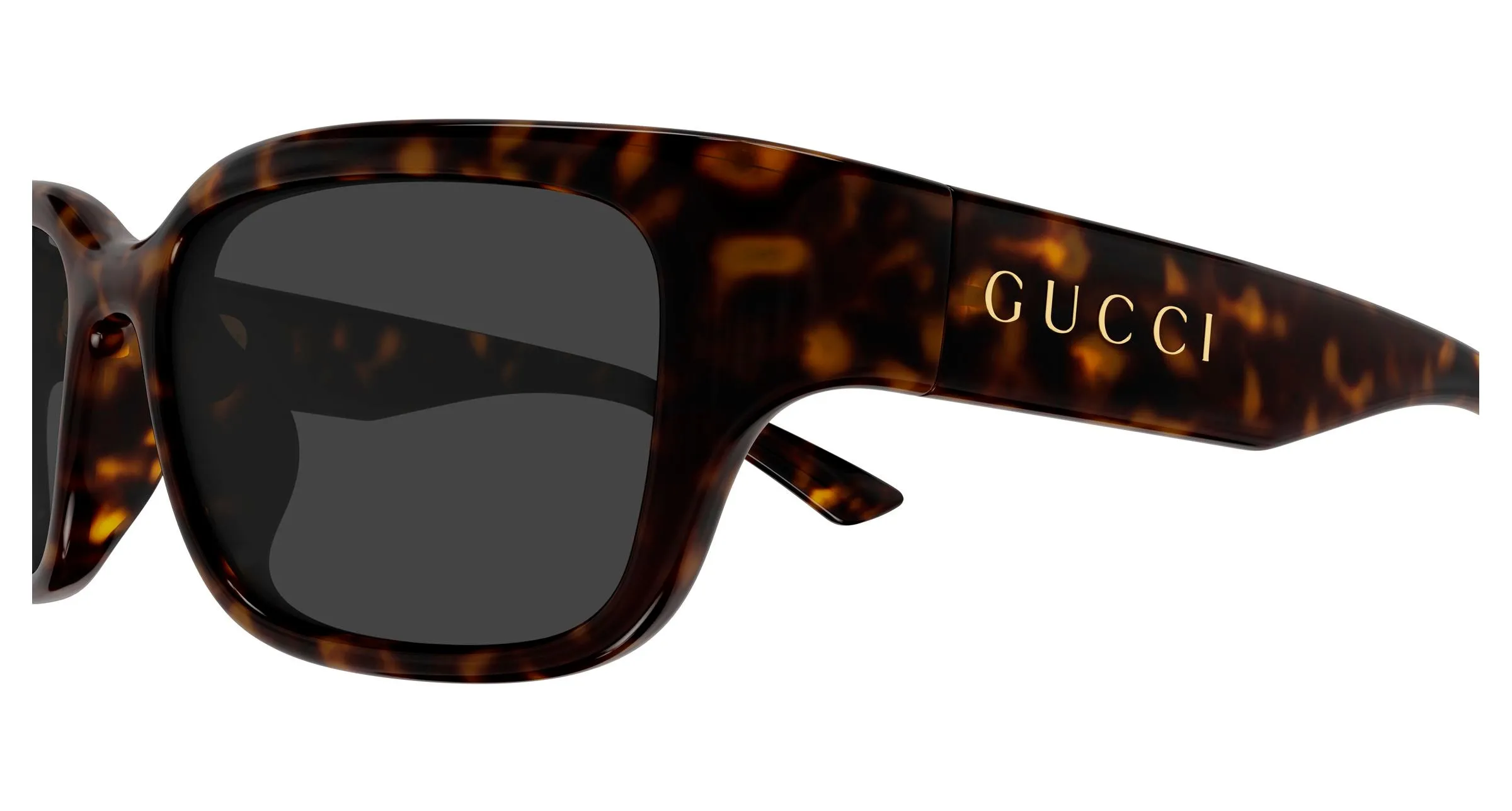 Gucci GG2241SK 002 Occhiali da sole Iniettato Havana Grigio Squadrata - immagine 3