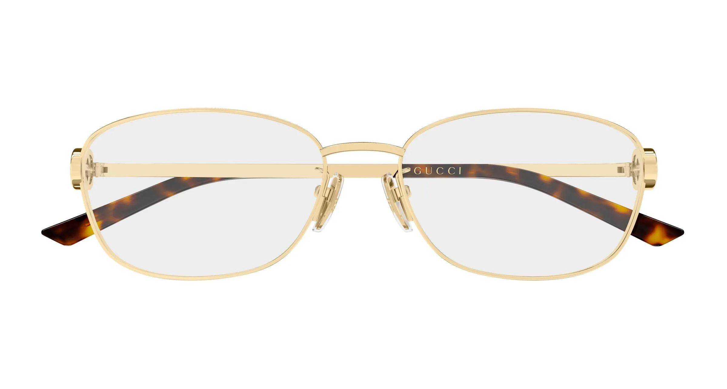 Gucci GG2234OA 001 Montature da vista Metallo Oro Trasparente Rotonda - immagine 2