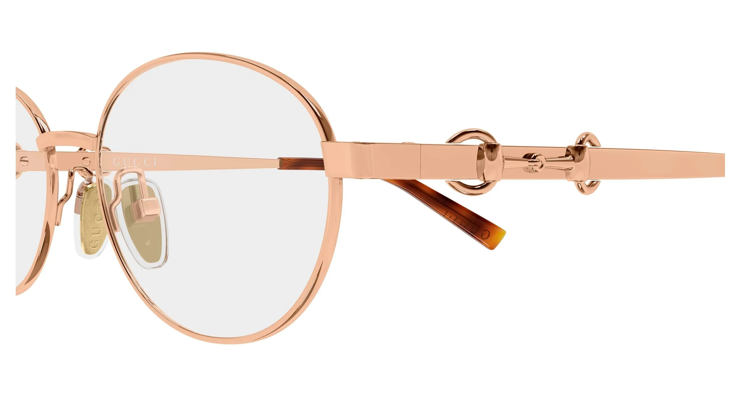 Gucci GG2221OK 003 Montature da vista Metallo Oro Trasparente Rotonda - immagine 3