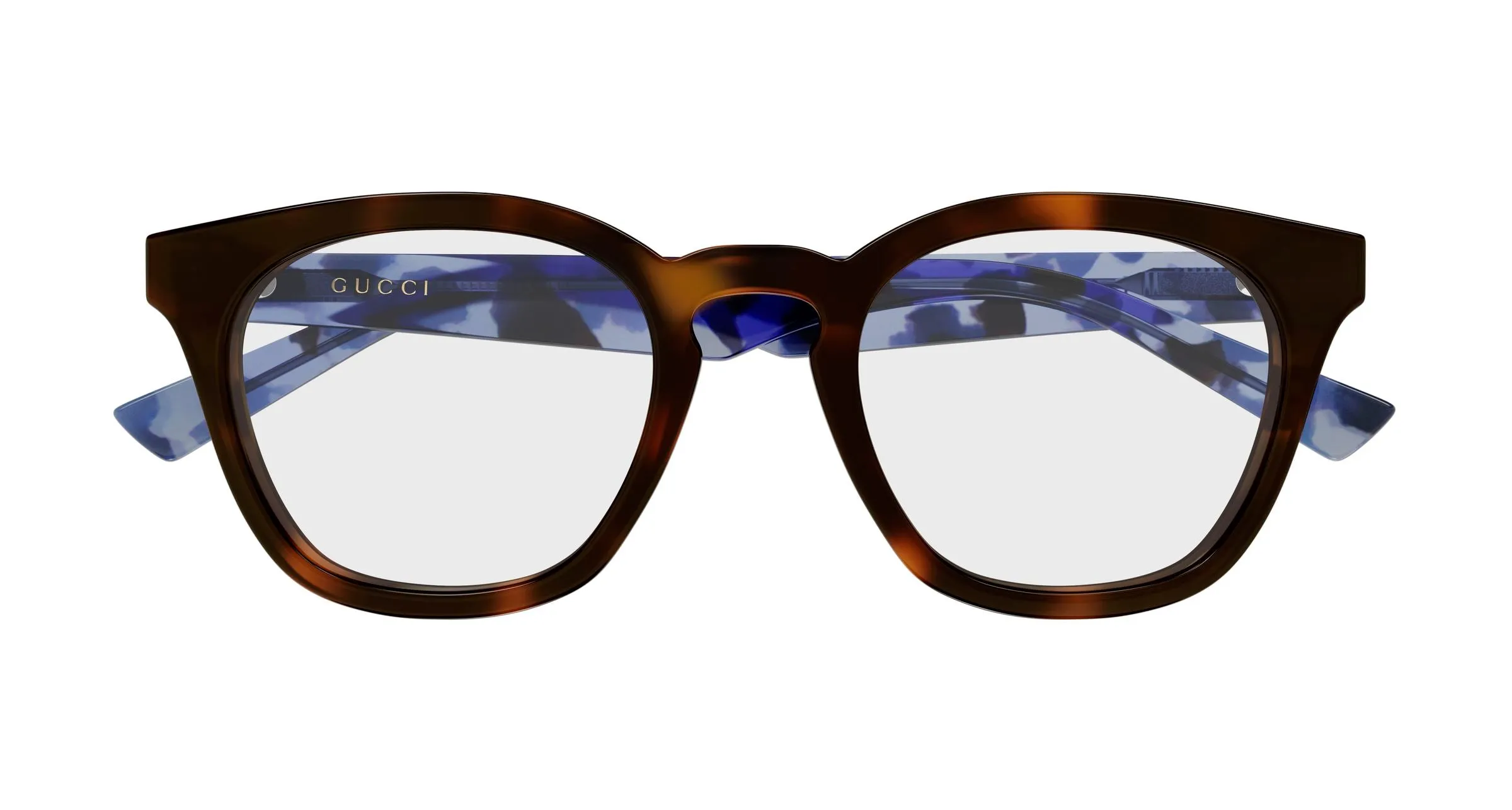 Gucci GG2185O 007 Montature da vista Acetato Havana Trasparente Rotonda - immagine 2