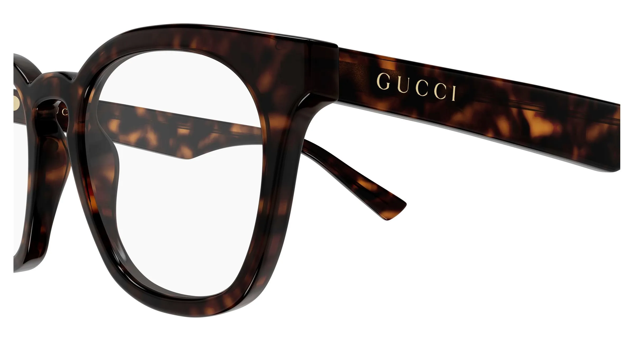 Gucci GG2185O 006 Montature da vista Acetato Havana Trasparente Rotonda - immagine 3