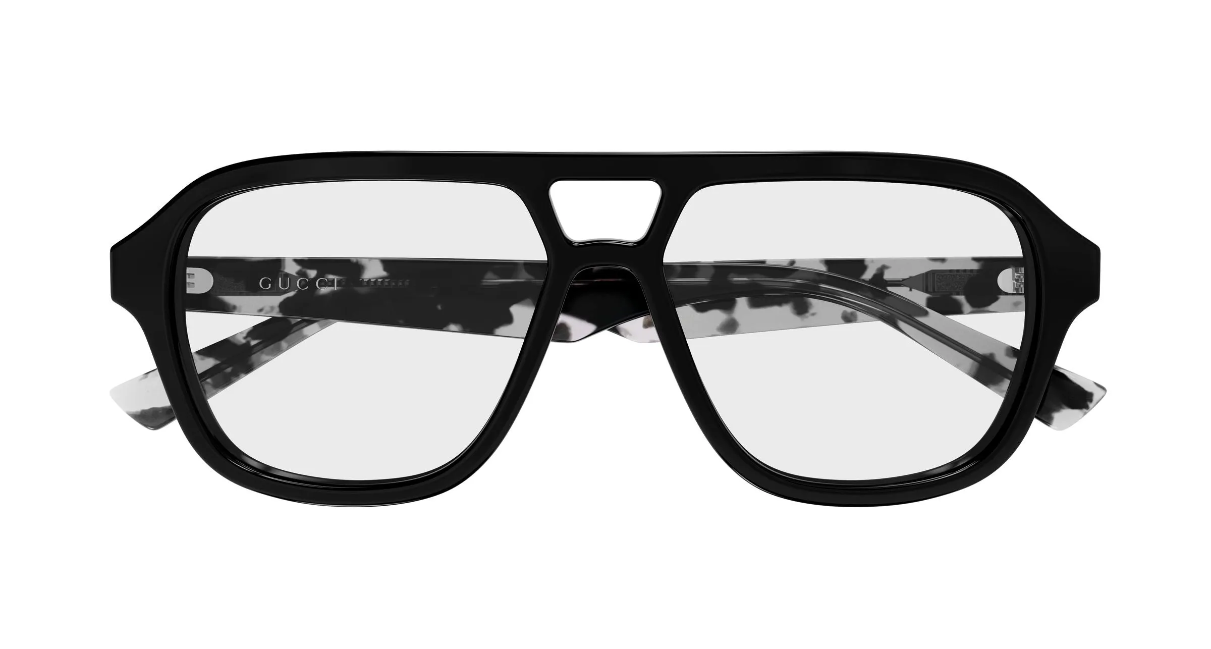 Gucci GG2183O 008 Montature da vista Acetato Nero Trasparente Rotonda - immagine 2