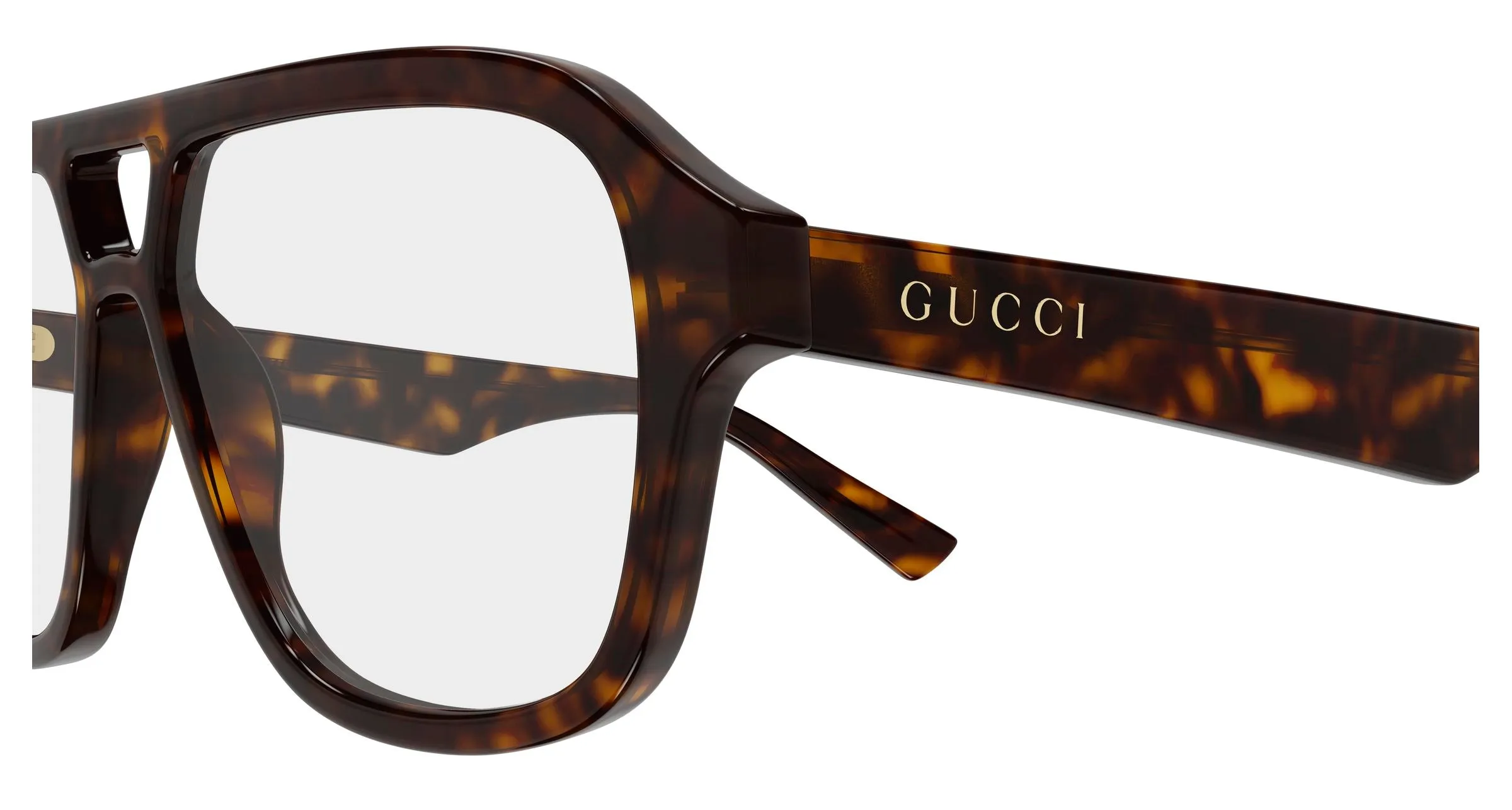 Gucci GG2183O 006 Montature da vista Acetato Havana Trasparente Rotonda - immagine 3