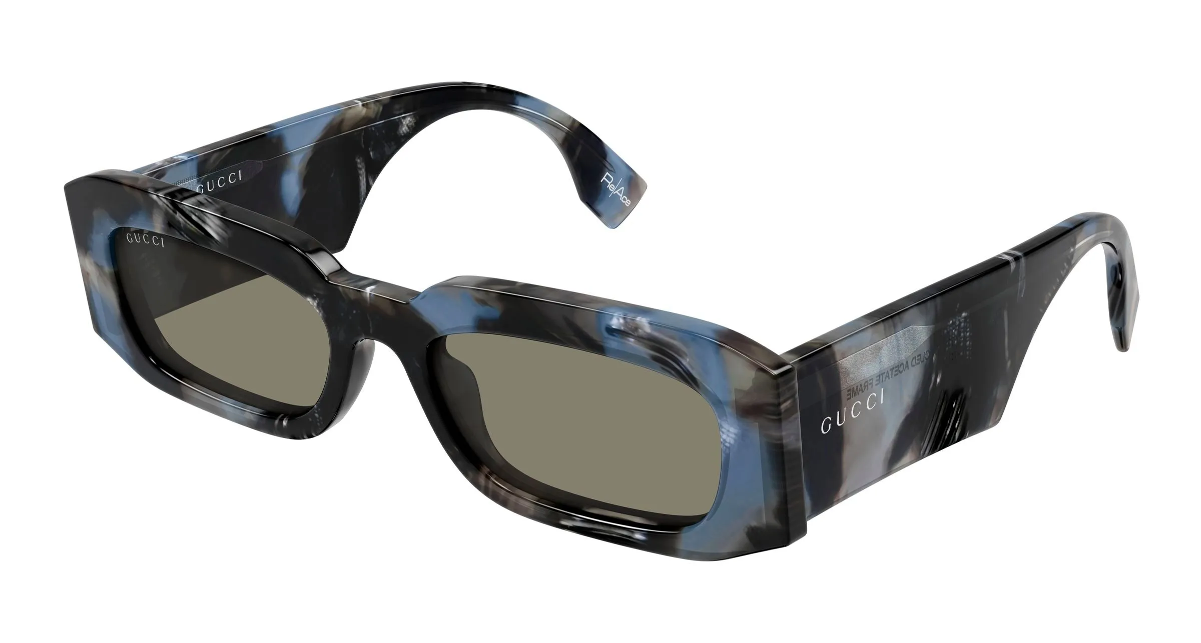 Gucci GG2151S 008 Occhiali da sole Acetato Havana Grigio Squadrata - immagine 1