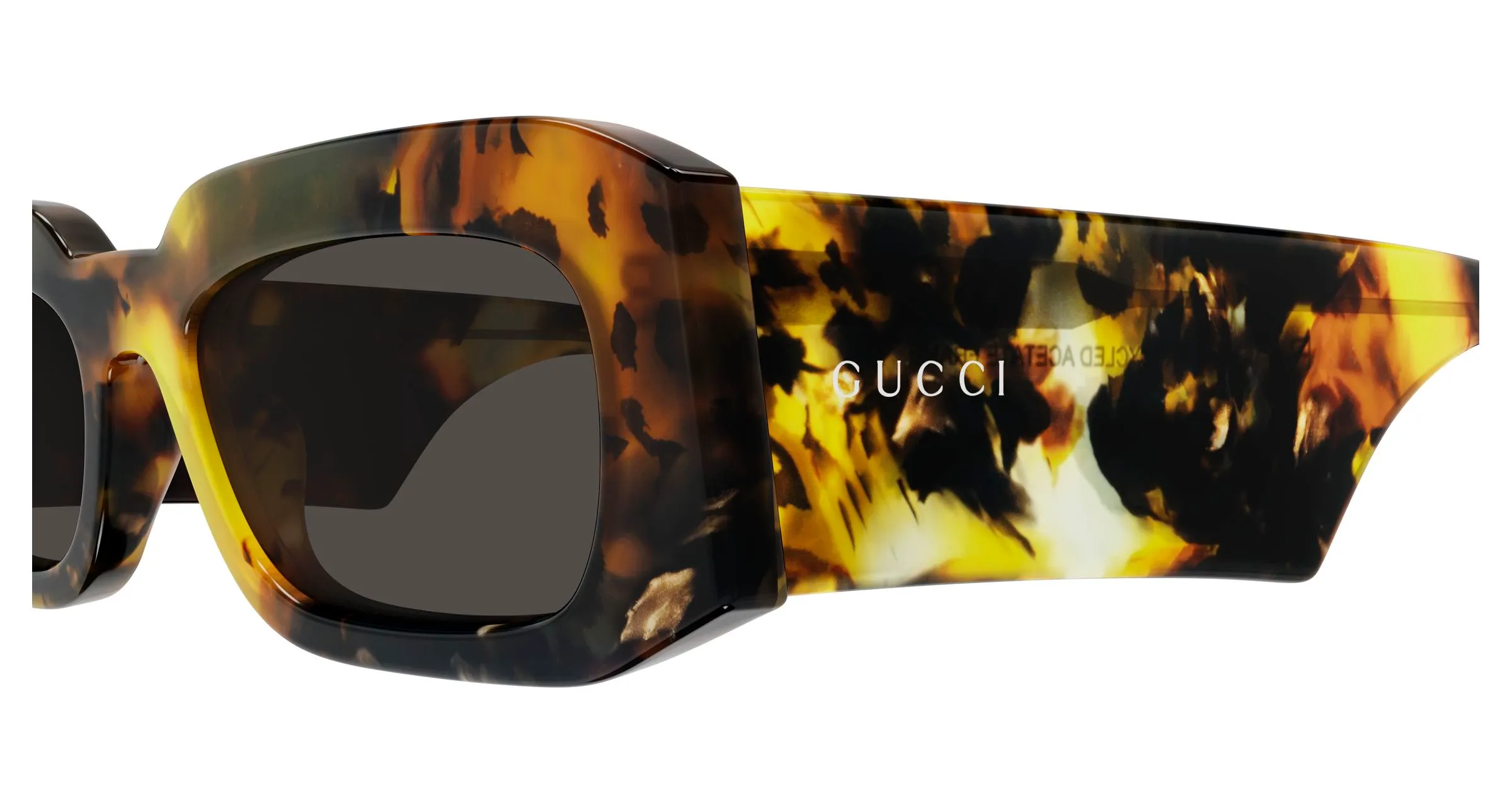 Gucci GG2151S 006 Occhiali da sole Acetato Havana Marrone Squadrata - immagine 3