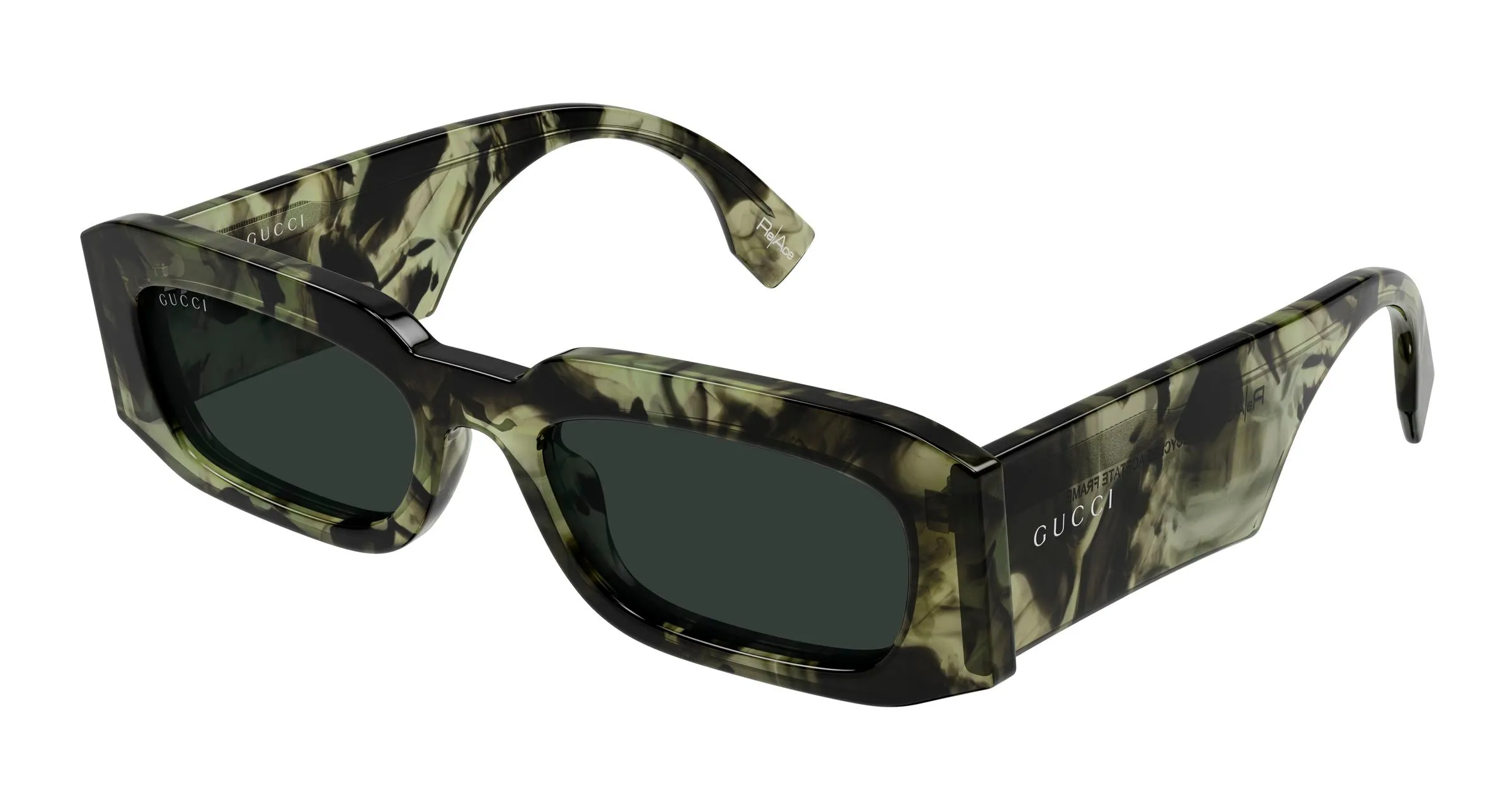 Gucci GG2151S 005 Occhiali da sole Acetato Havana Grigio Squadrata - immagine 1