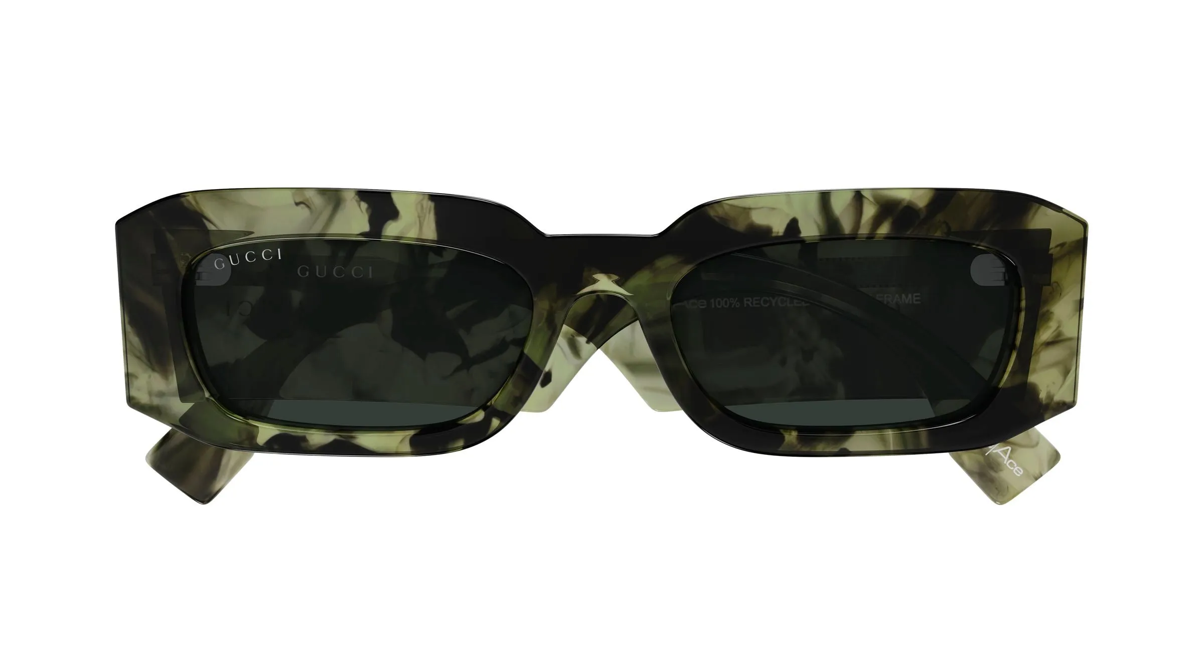 Gucci GG2151S 005 Occhiali da sole Acetato Havana Grigio Squadrata - immagine 2