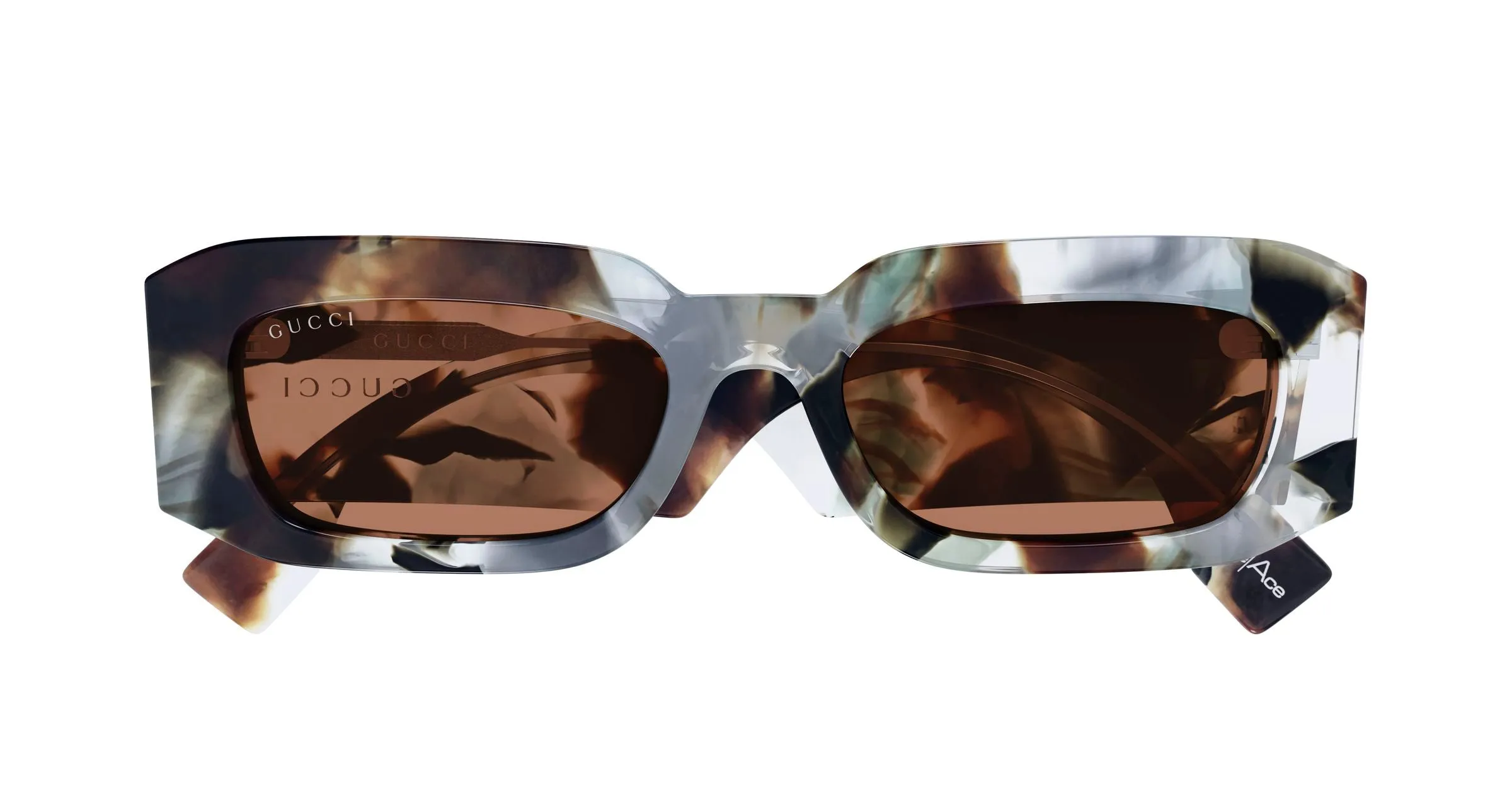 Gucci GG2151S 004 Occhiali da sole Acetato Havana Marrone Squadrata - immagine 2