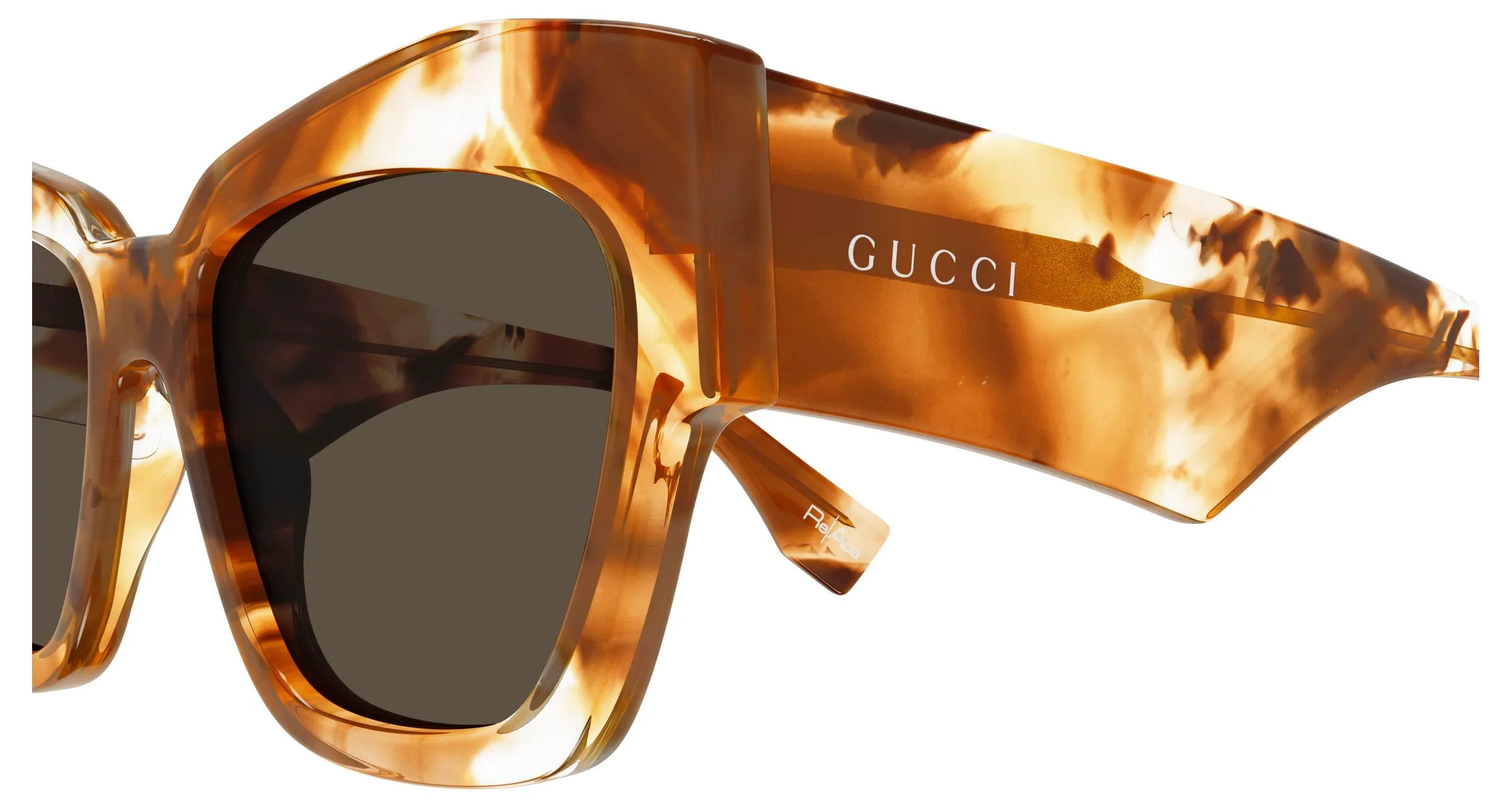 Gucci GG2150S 003 Occhiali da sole Acetato Havana Marrone Cat Eye - immagine 3