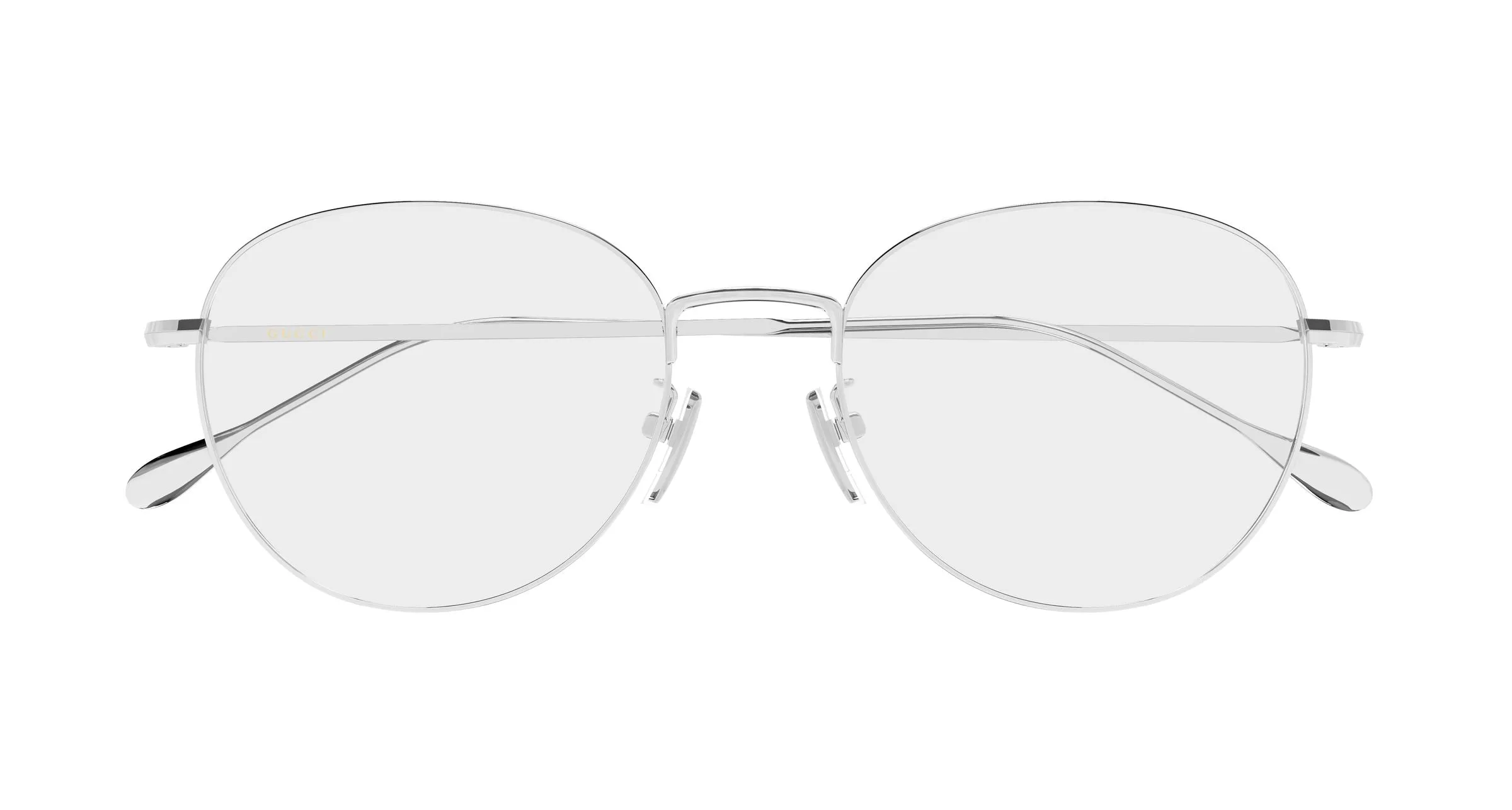 Gucci GG2147OA 002 Montature da vista Metallo Argento Trasparente Rotonda - immagine 2