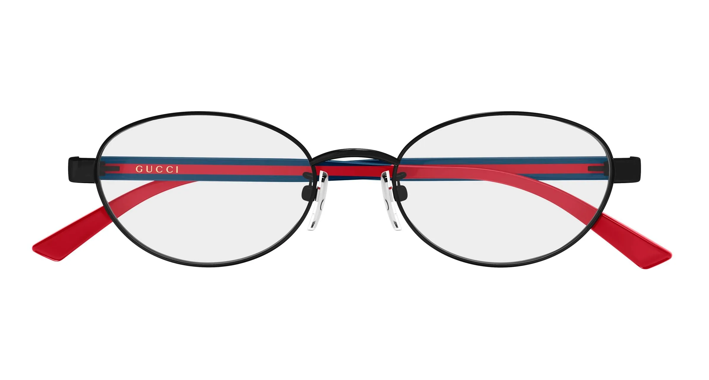 Gucci GG2145OJ 001 Montature da vista Titanio Nero Trasparente Rotonda - immagine 2