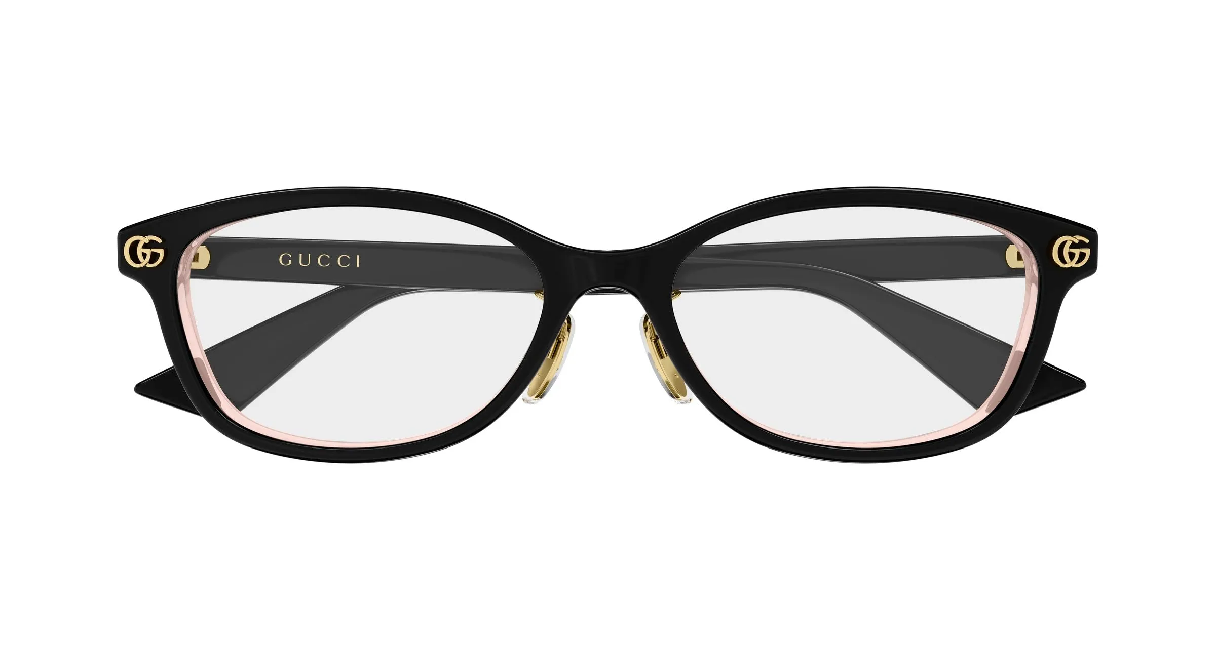Gucci GG2144OJ 005 Montature da vista Acetato Nero Trasparente Squadrata - immagine 2