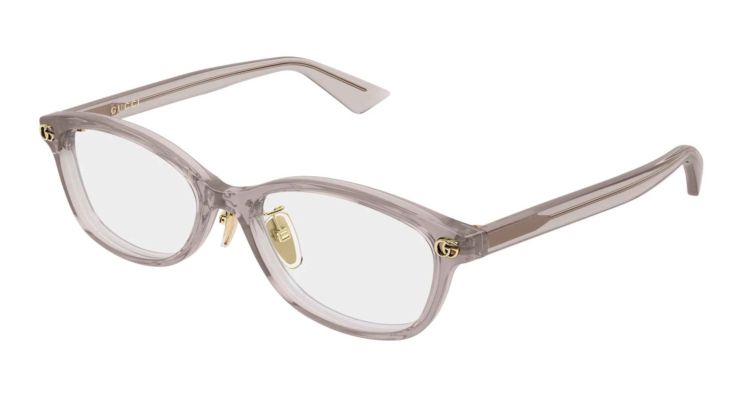 Gucci GG2144OJ 004 Montature da vista Acetato Grigio Trasparente Squadrata - immagine 1