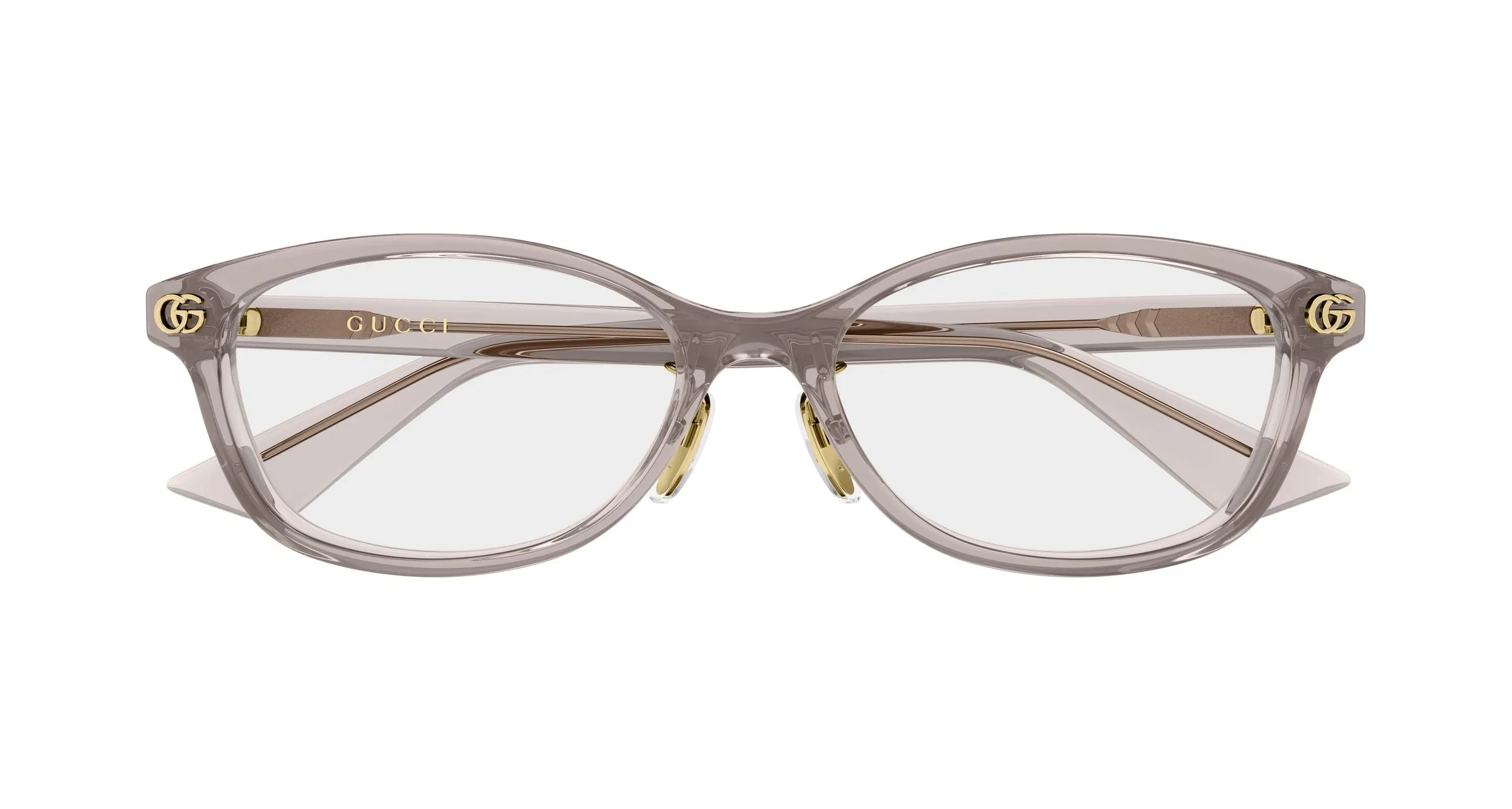 Gucci GG2144OJ 004 Montature da vista Acetato Grigio Trasparente Squadrata - immagine 2