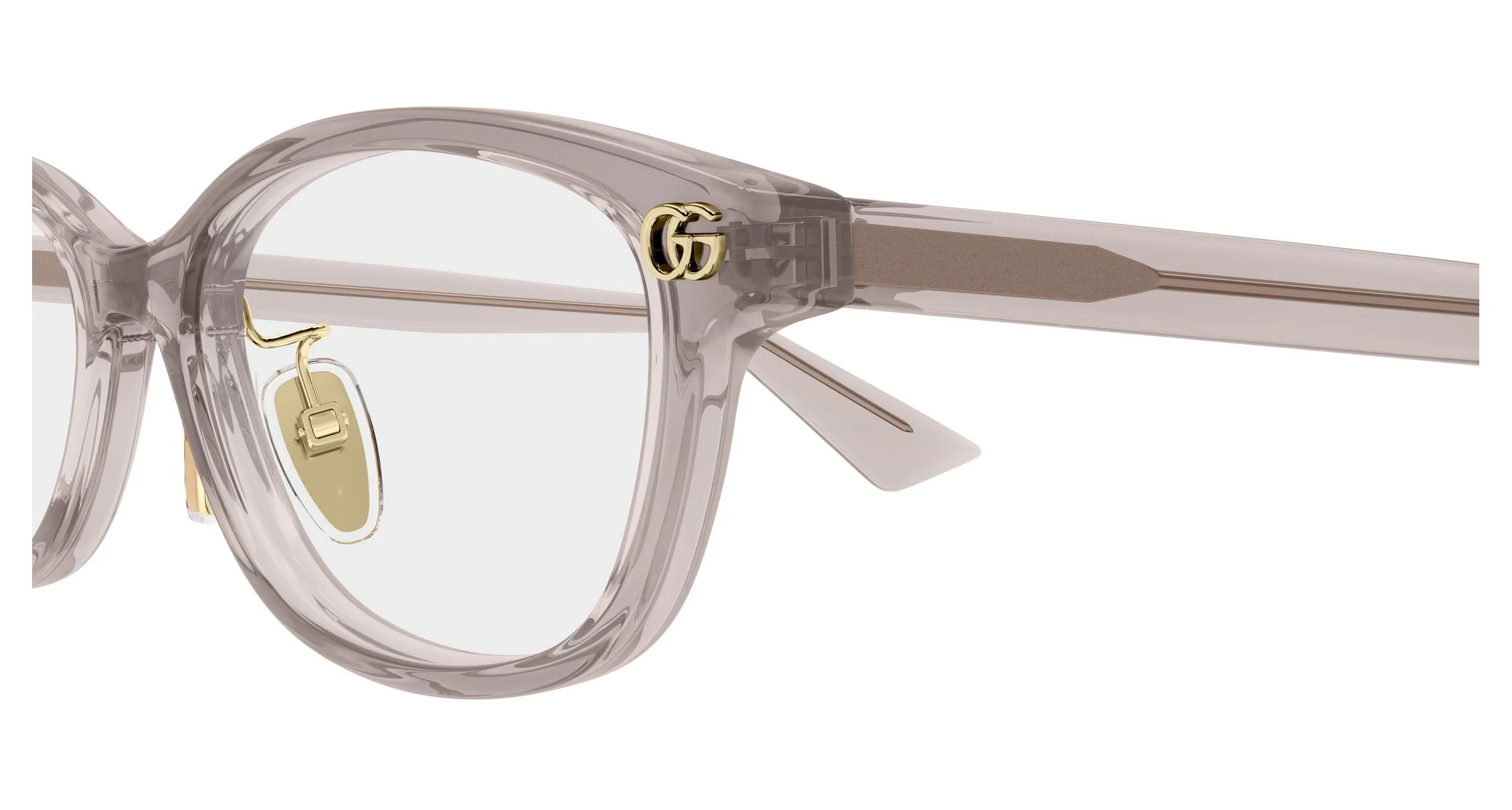 Gucci GG2144OJ 004 Montature da vista Acetato Grigio Trasparente Squadrata - immagine 3