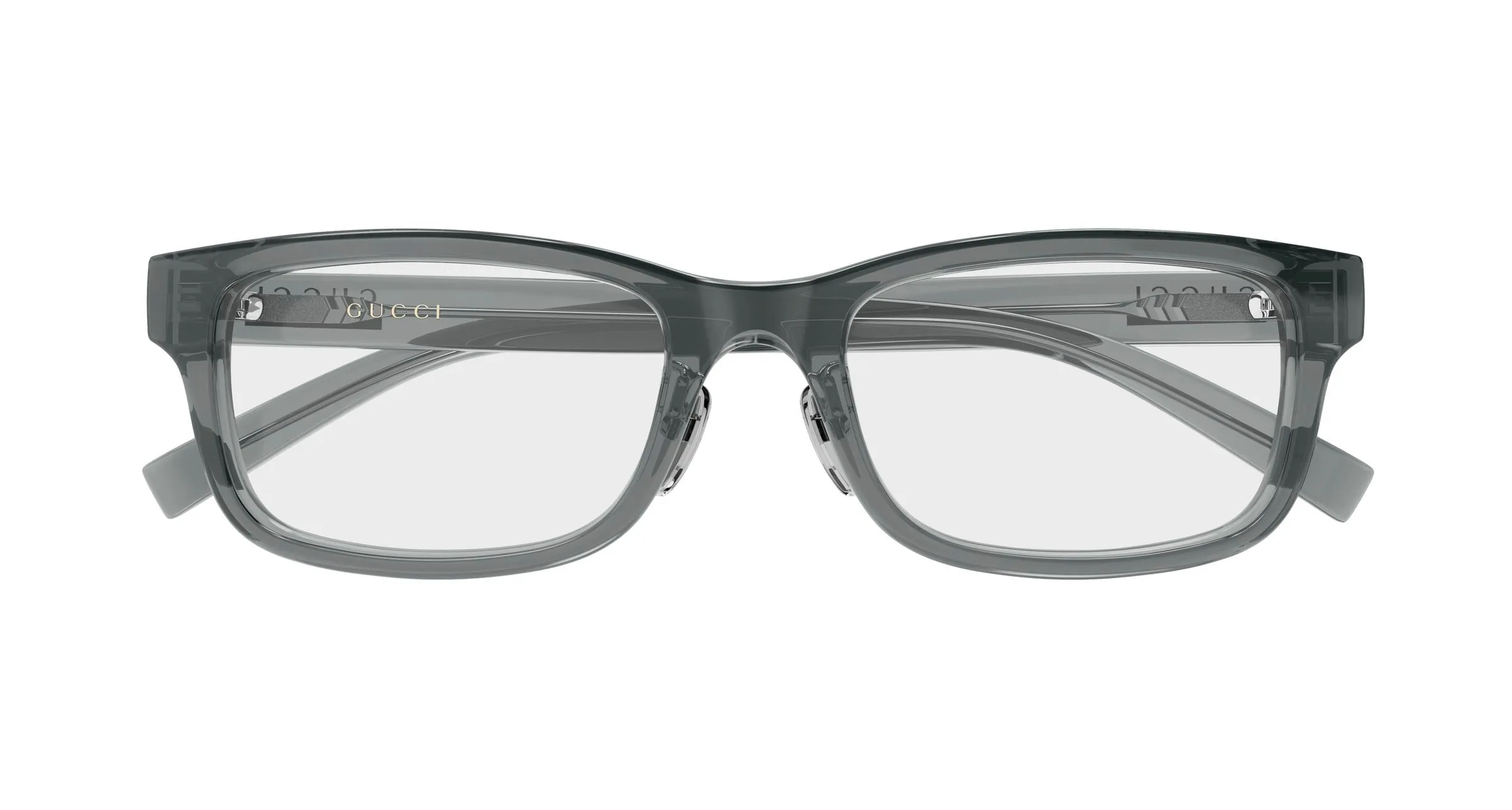 Gucci GG2143OJ 005 Montature da vista Iniettato Grigio Trasparente Squadrata - immagine 2