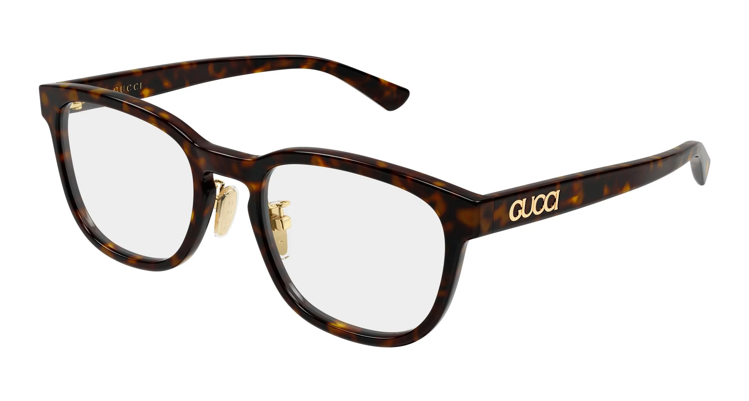 Gucci GG2139OK 002 Montature da vista Acetato Havana Trasparente Rotonda - immagine 1