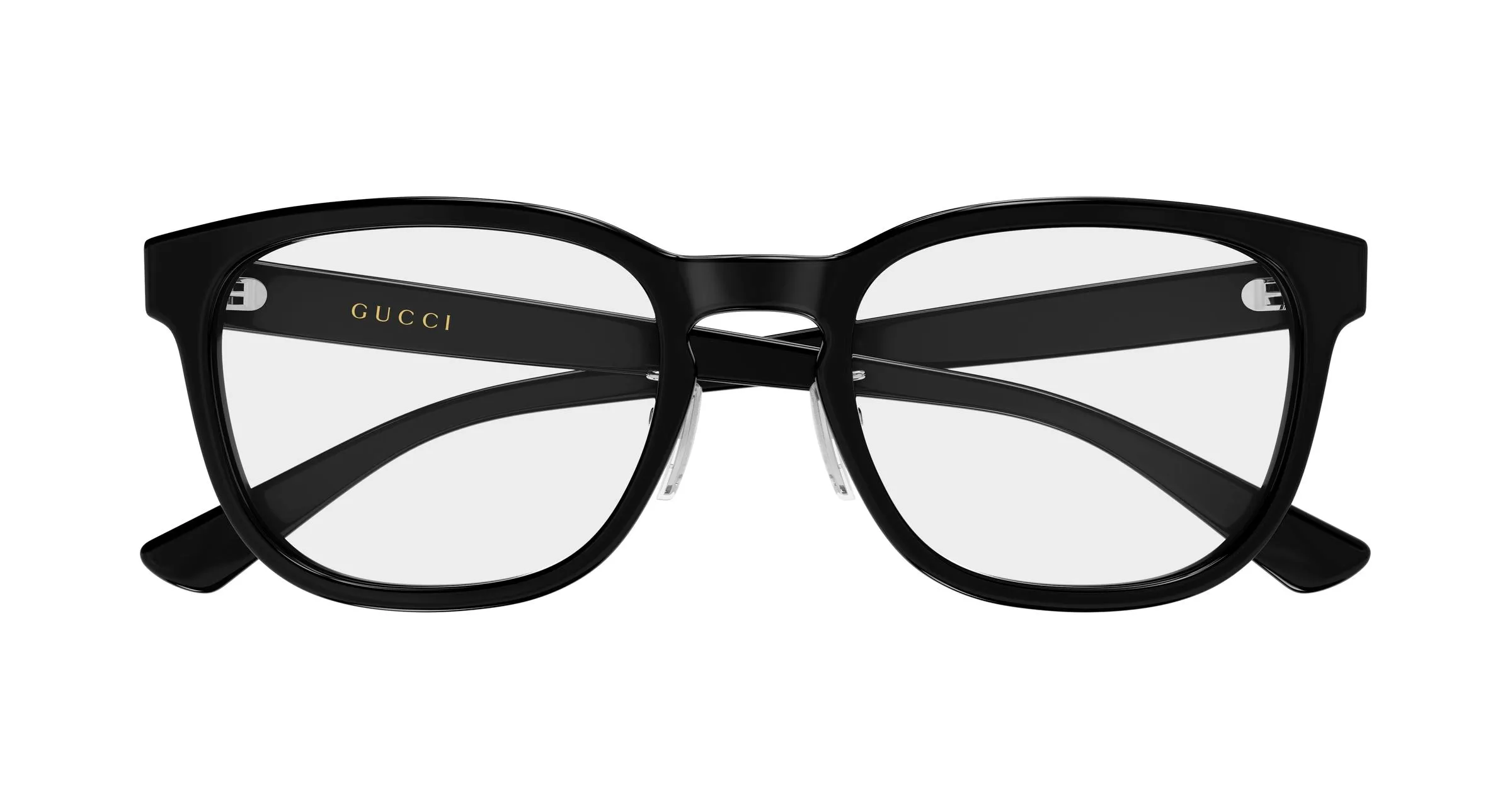 Gucci GG2139OK 001 Montature da vista Acetato Nero Trasparente Rotonda - immagine 2