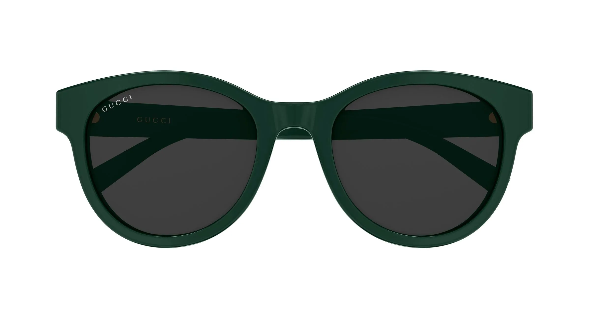 Gucci GG2127SK 004 Occhiali da sole Acetato Verde Grigio Rotonda - immagine 2