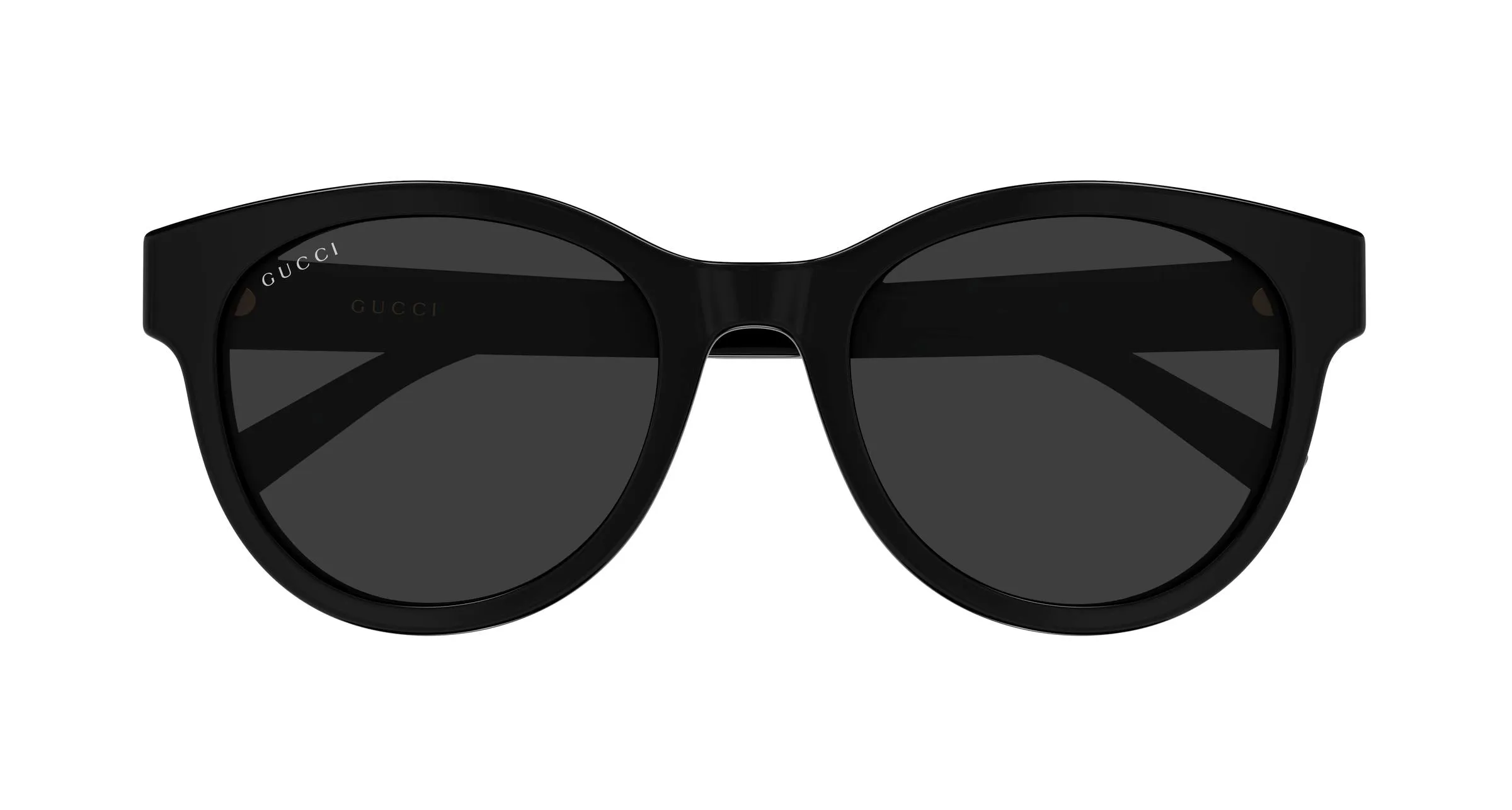 Gucci GG2127SK 001 Occhiali da sole Acetato Nero Grigio Rotonda - immagine 2