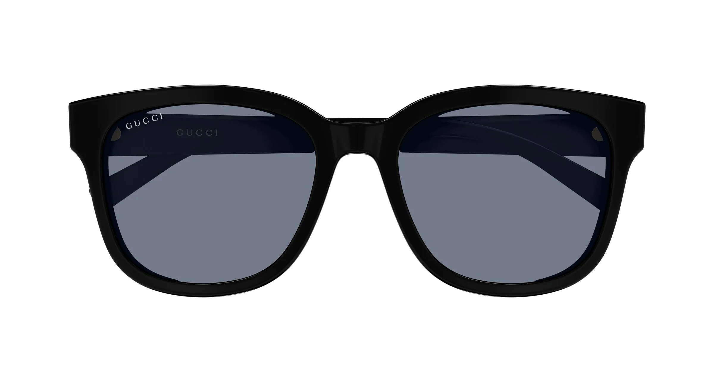 Gucci GG2126SK 004 Occhiali da sole Acetato Nero Grigio Rotonda - immagine 2