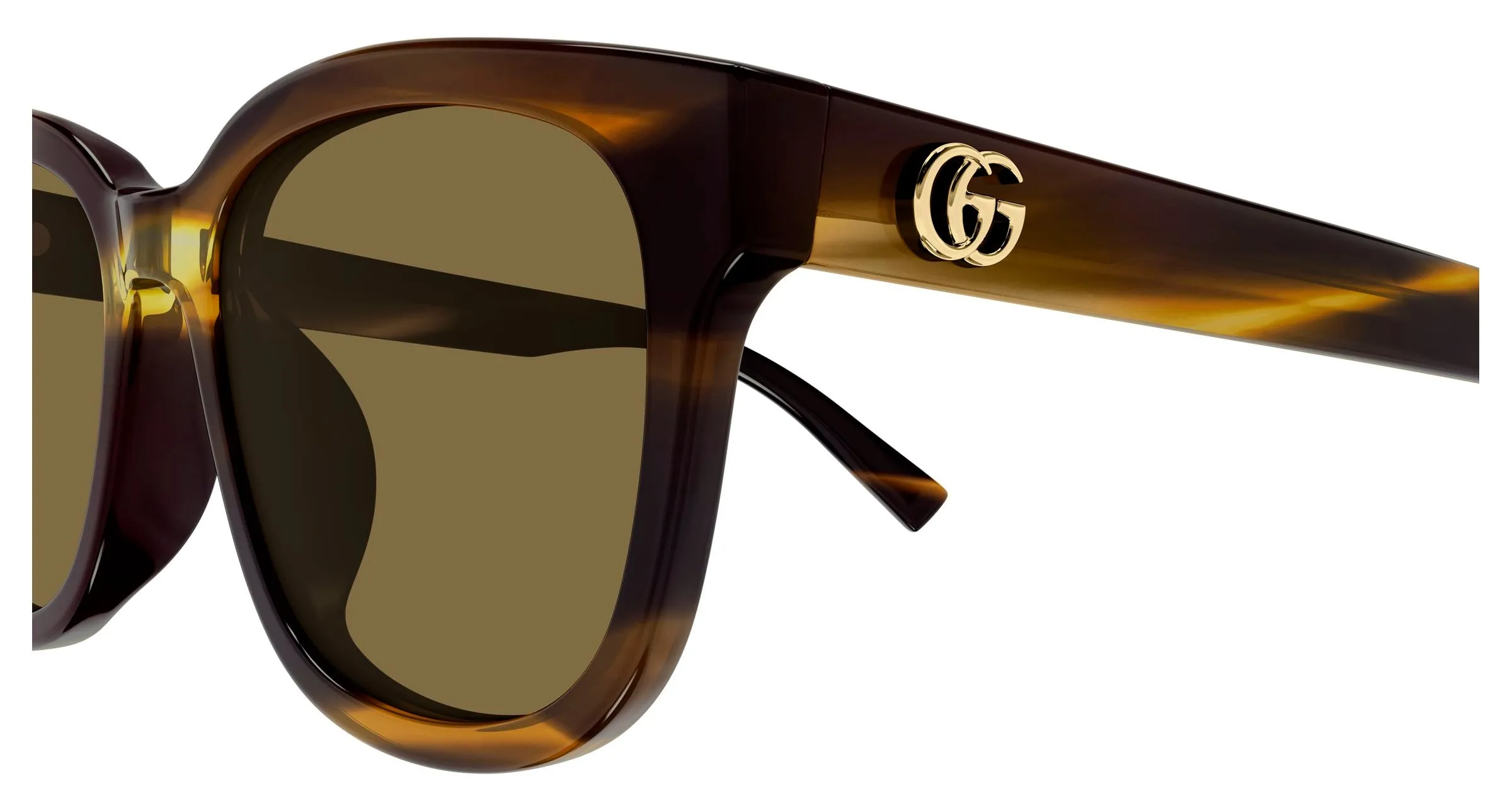 Gucci GG2126SK 003 Occhiali da sole Acetato Havana Marrone Rotonda - immagine 3