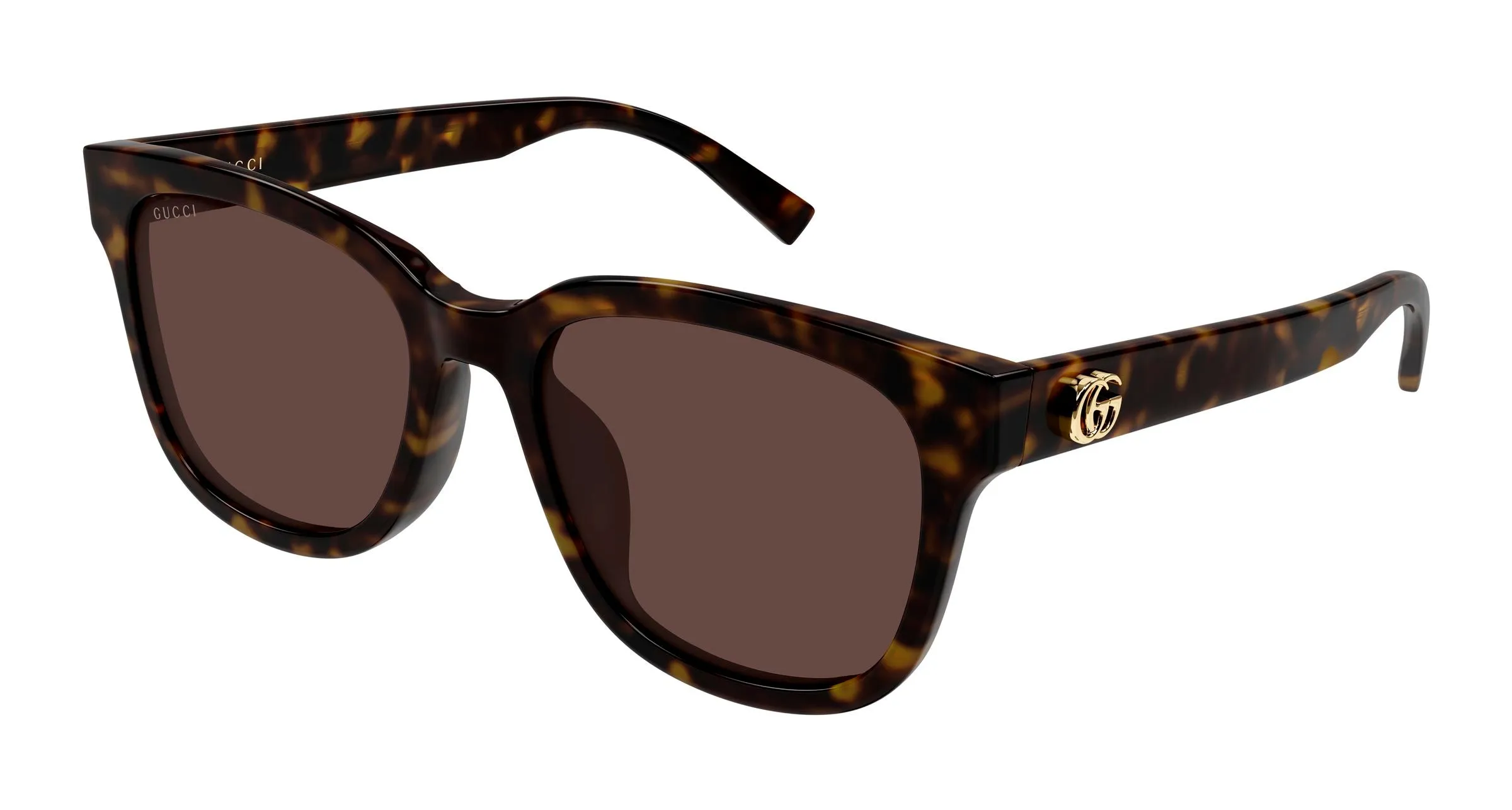 Gucci GG2126SK 002 Occhiali da sole Acetato Havana Marrone Rotonda - immagine 1