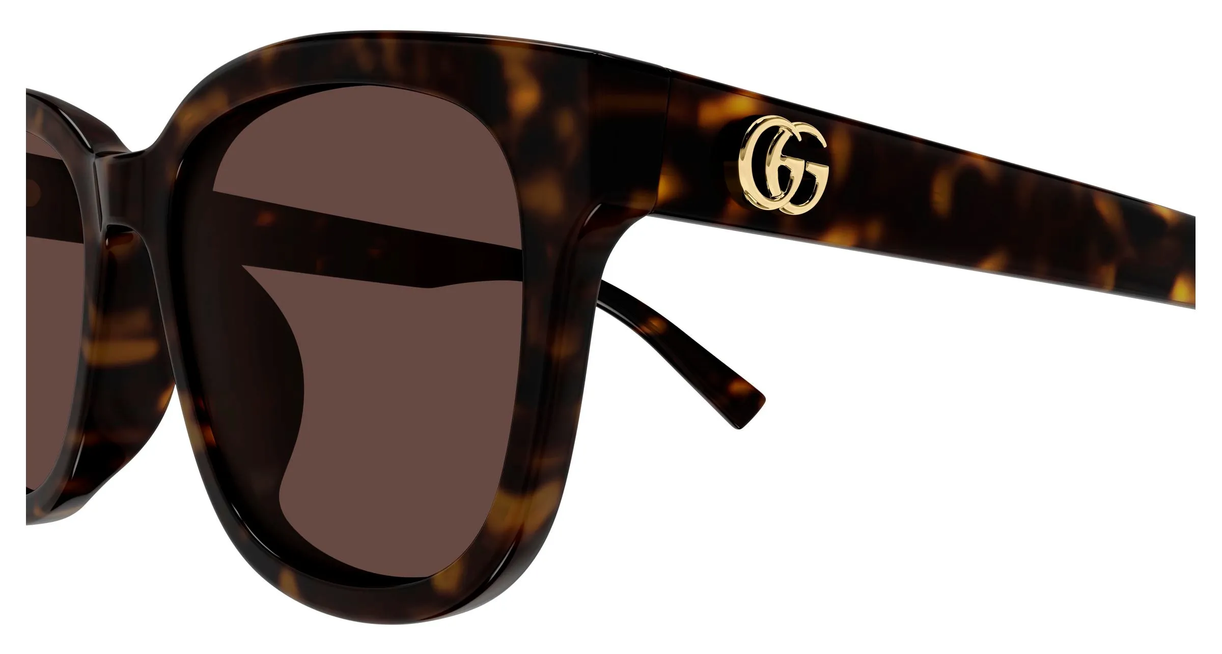 Gucci GG2126SK 002 Occhiali da sole Acetato Havana Marrone Rotonda - immagine 3