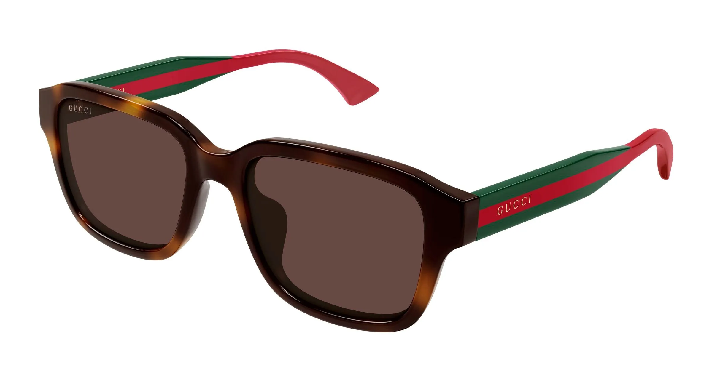Gucci GG2120SA 002 Occhiali da sole Acetato Havana Marrone Squadrata - immagine 1