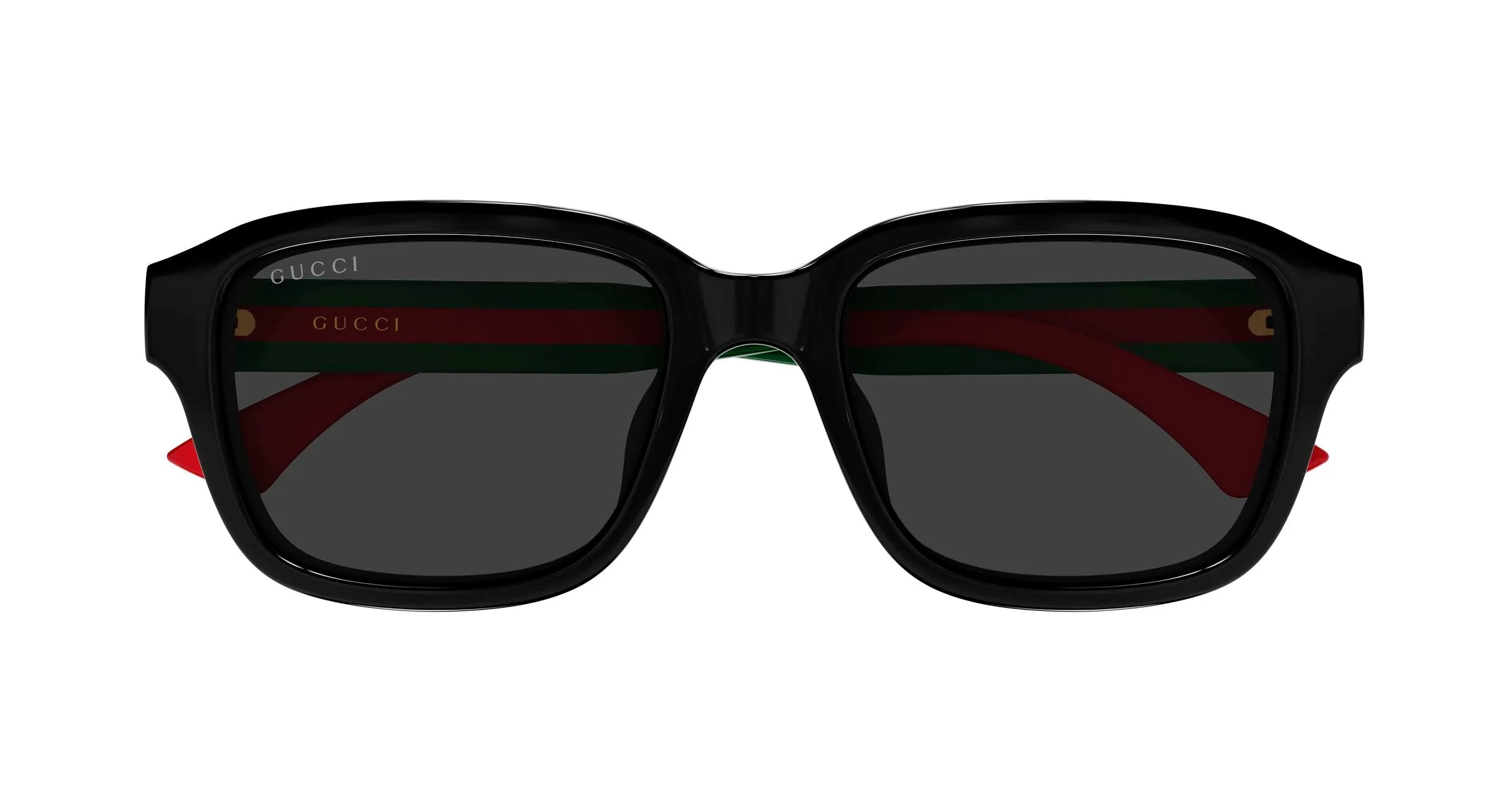 Gucci GG2120SA 001 Occhiali da sole Acetato Nero Grigio Squadrata - immagine 2