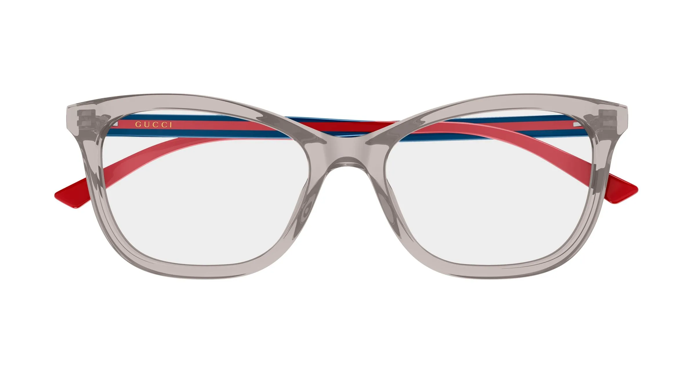 Gucci GG2117O 004 Montature da vista Acetato Grigio Trasparente Cat Eye - immagine 2