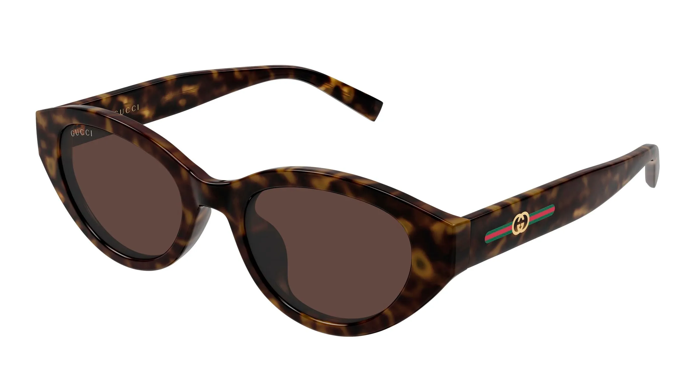 Gucci GG2105SA 002 Occhiali da sole Iniettato Havana Marrone Cat Eye - immagine 1