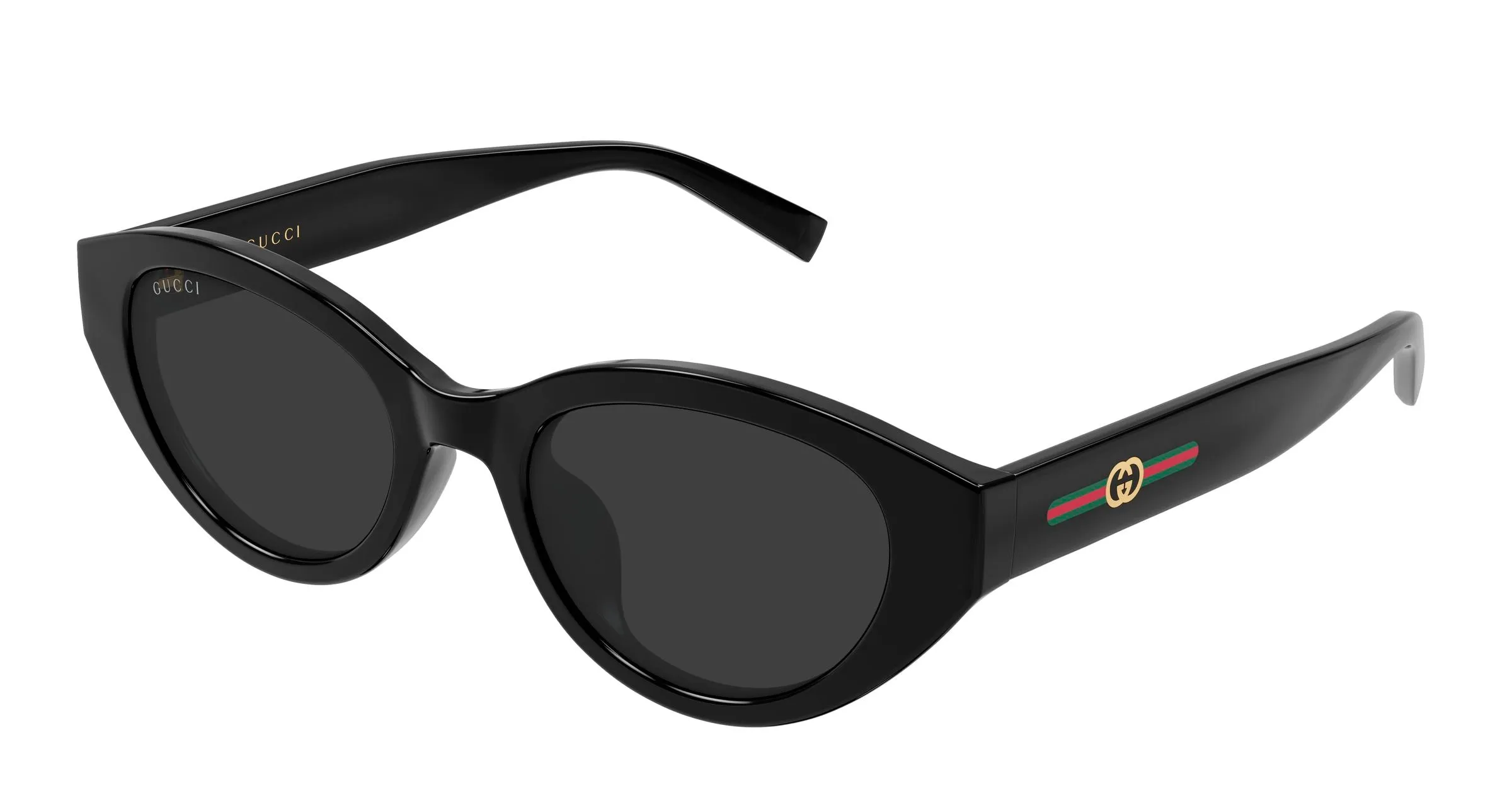 Gucci GG2105SA 001 Occhiali da sole Iniettato Nero Grigio Cat Eye - immagine 1
