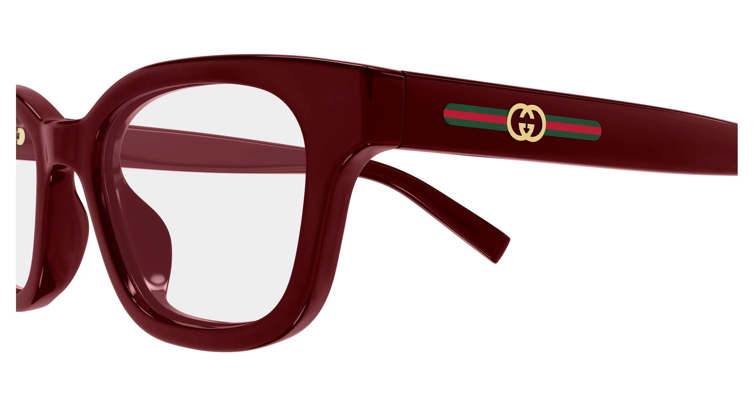 Gucci GG2103OL 007 Montature da vista Iniettato Bordeaux Trasparente Squadrata - immagine 3