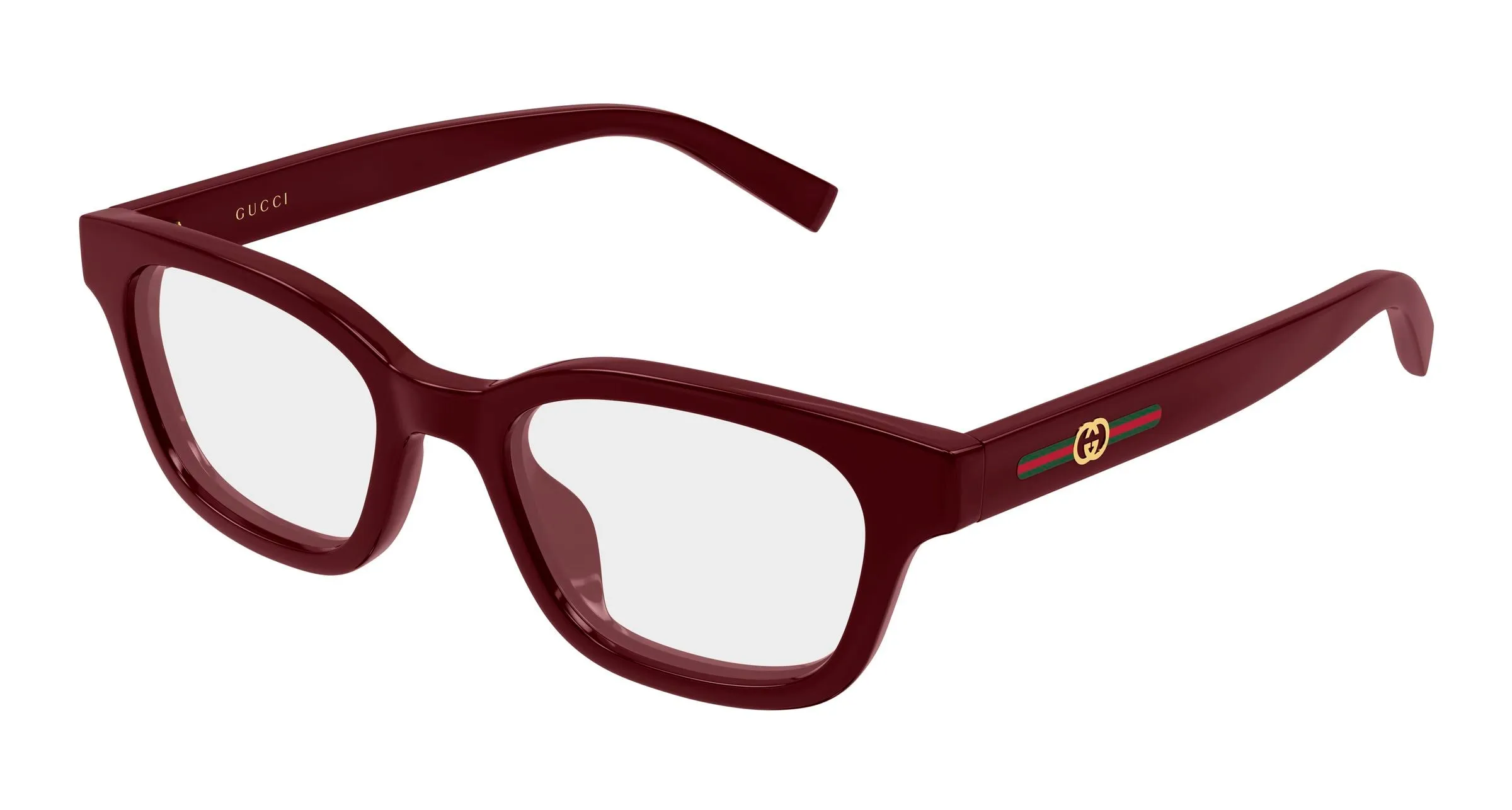 Gucci GG2103OL 003 Montature da vista Iniettato Bordeaux Trasparente Squadrata - immagine 1