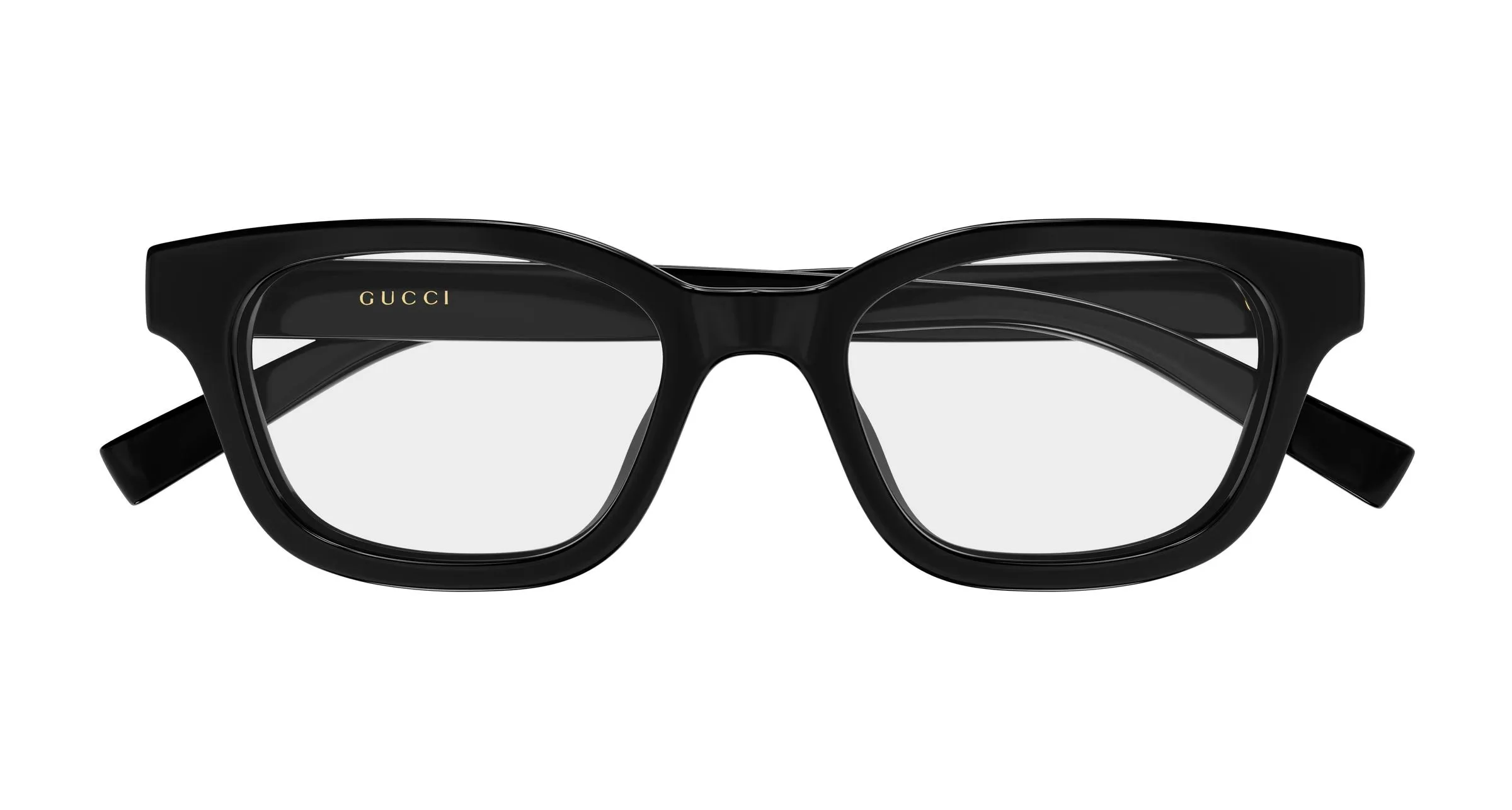 Gucci GG2103OL 001 Montature da vista Iniettato Nero Trasparente Squadrata - immagine 2