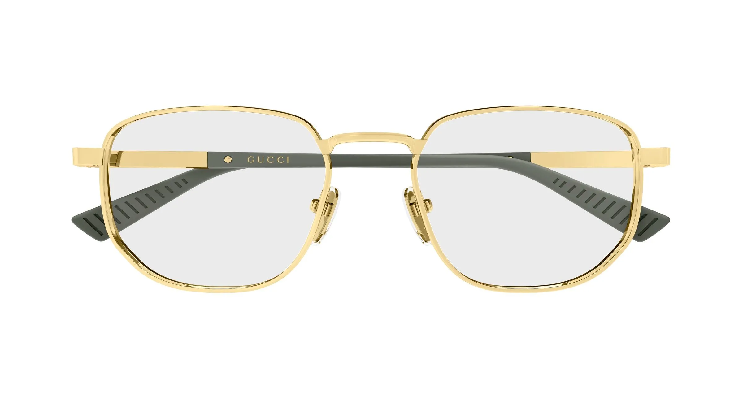 Gucci GG2093O 003 Montature da vista Metallo Oro Trasparente Rotonda - immagine 2