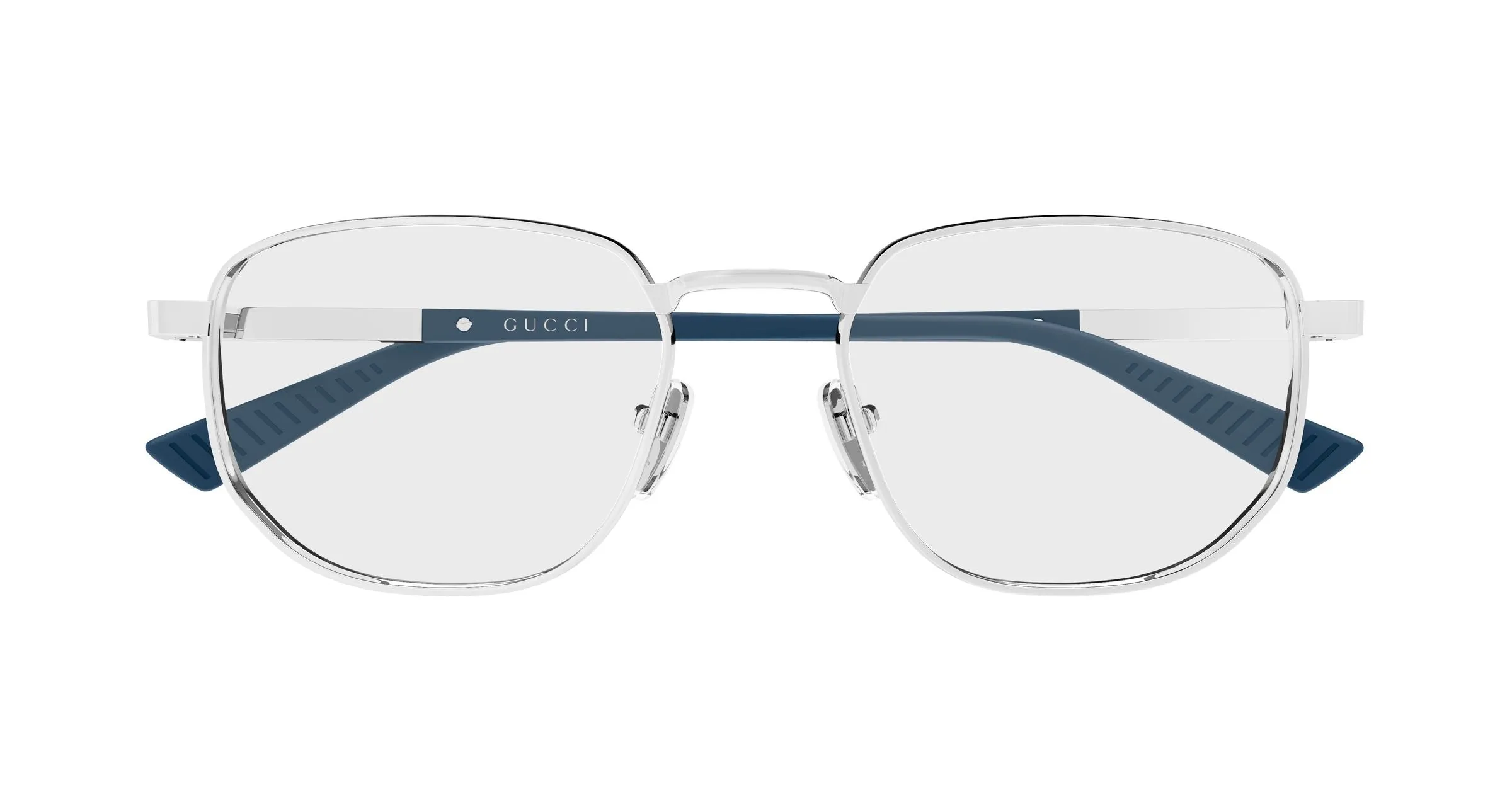 Gucci GG2093O 002 Montature da vista Metallo Argento Trasparente Rotonda - immagine 2