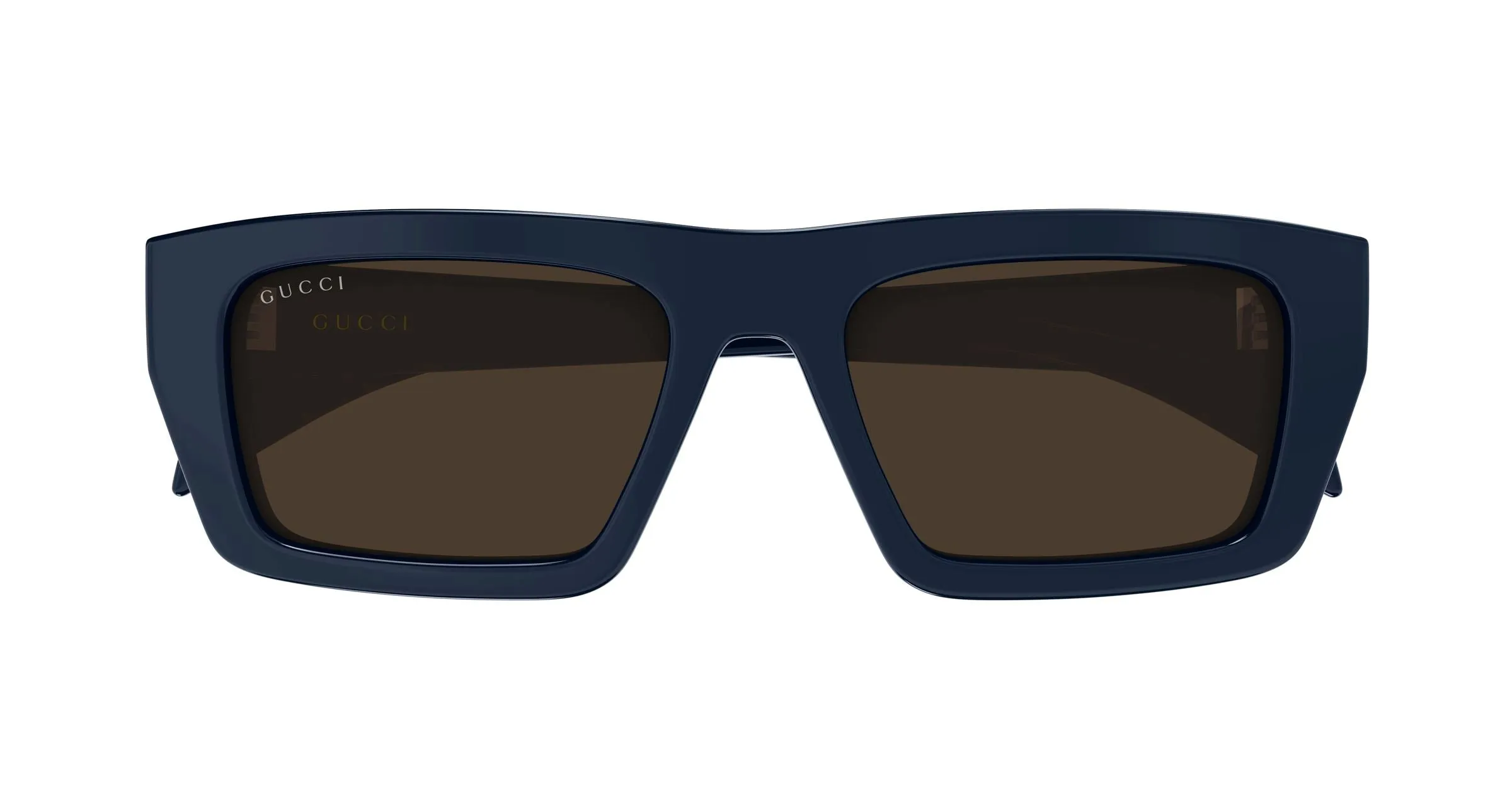 Gucci GG2020S 003 Occhiali da sole Acetato Blu Marrone Squadrata - immagine 2