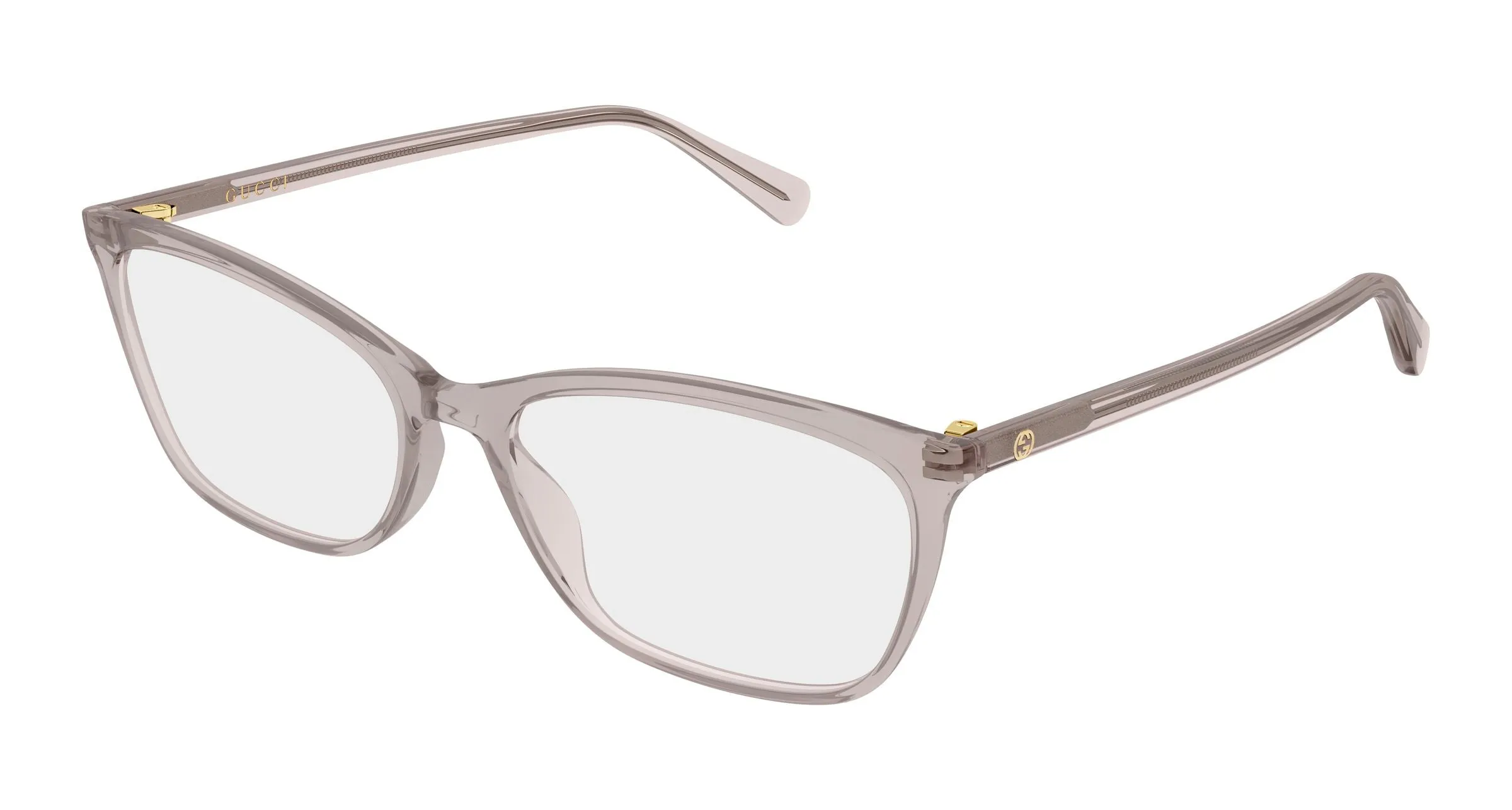 Gucci GG1930O 010 Montature da vista Acetato Grigio Trasparente Squadrata - immagine 1