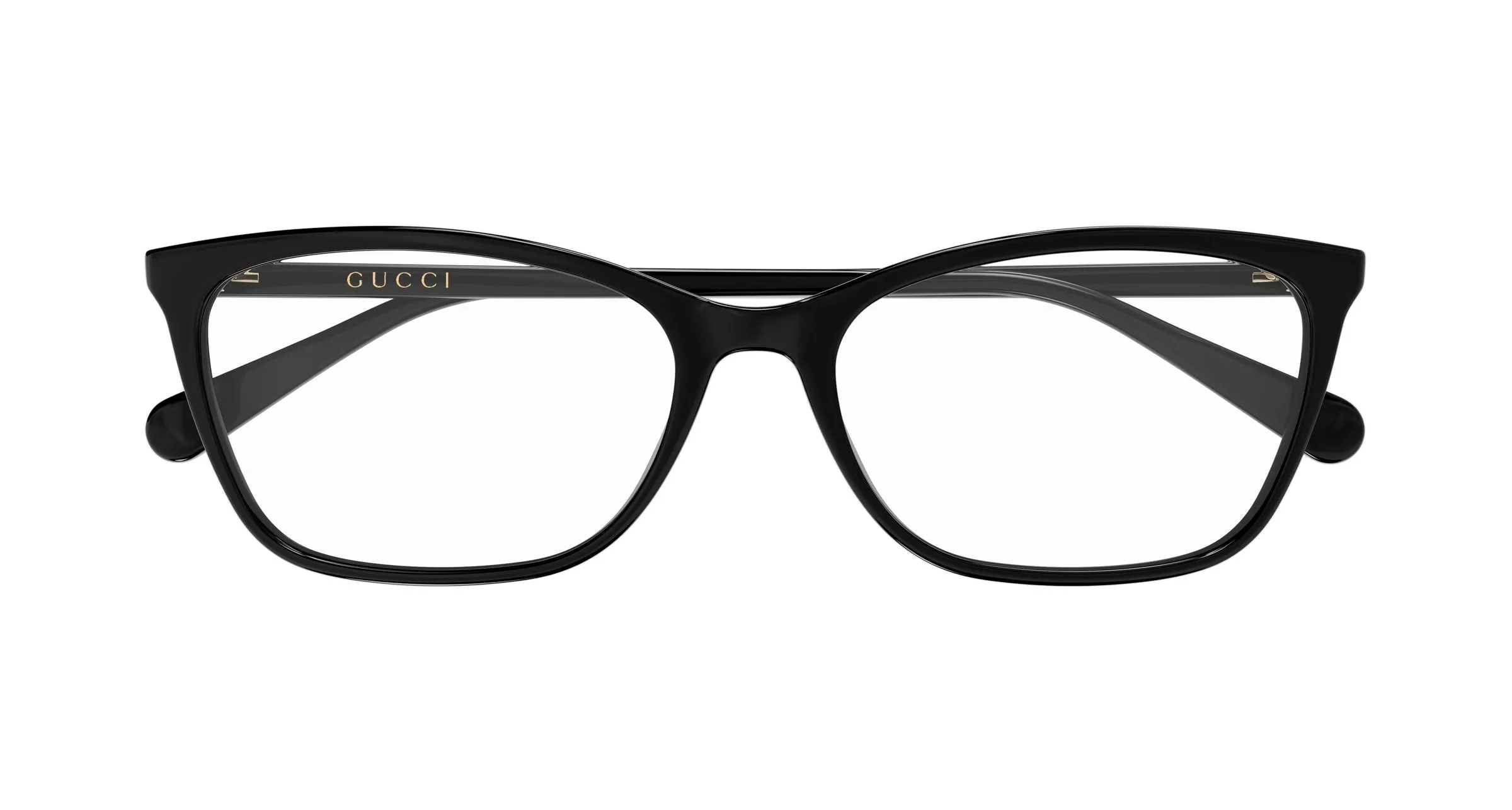Gucci GG1930O 007 Montature da vista Acetato Nero Trasparente Squadrata - immagine 2