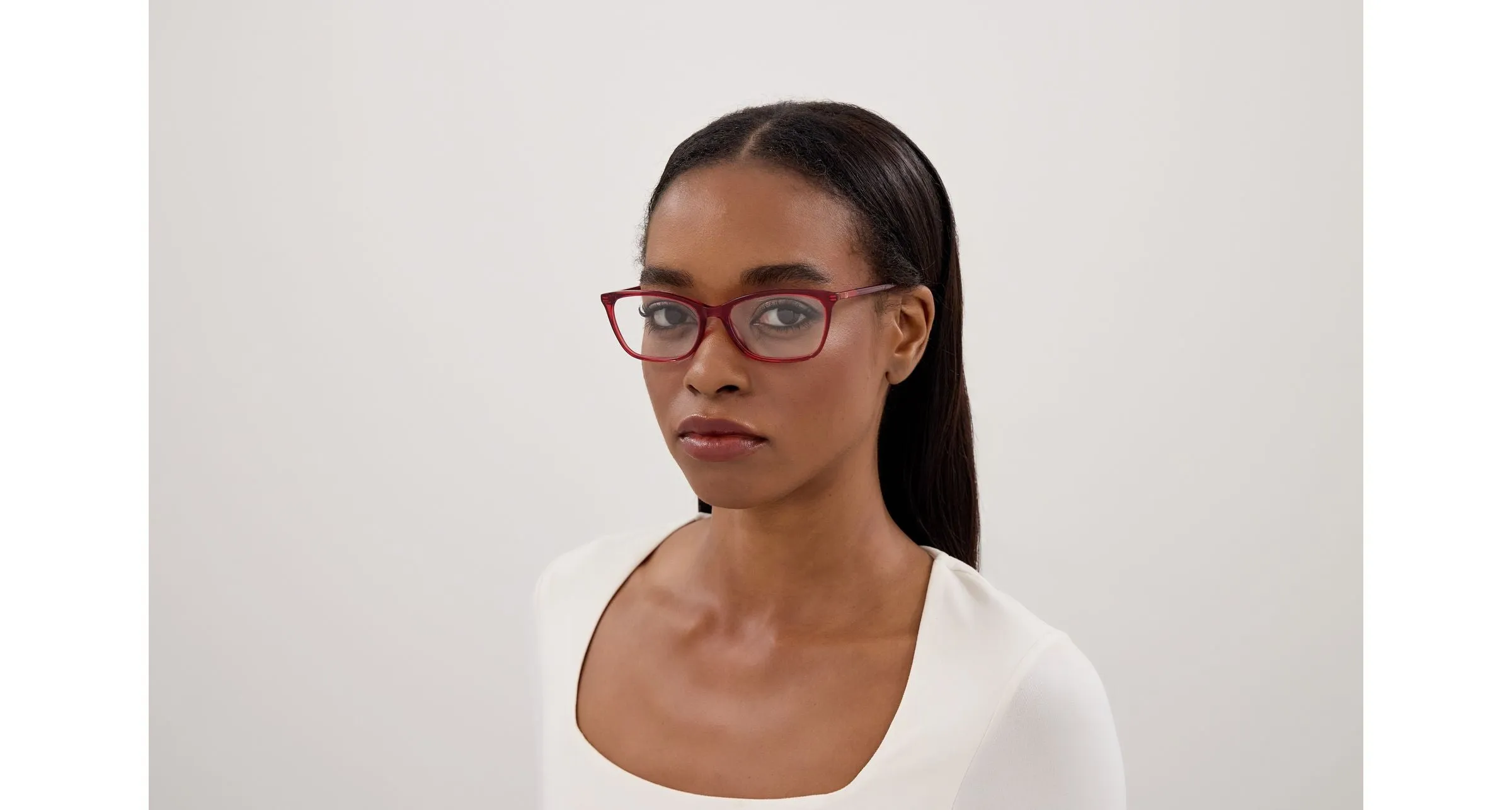 Gucci GG1930O 005 Montature da vista Acetato Rosso Trasparente Squadrata - immagine 4