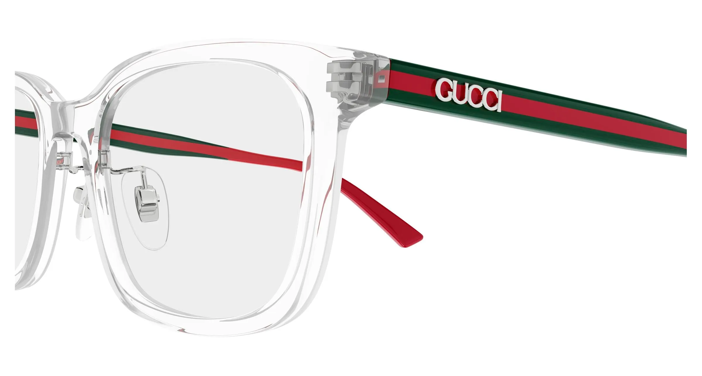 Gucci GG1873OK 006 Montature da vista Acetato Cristallo Trasparente Squadrata - immagine 3