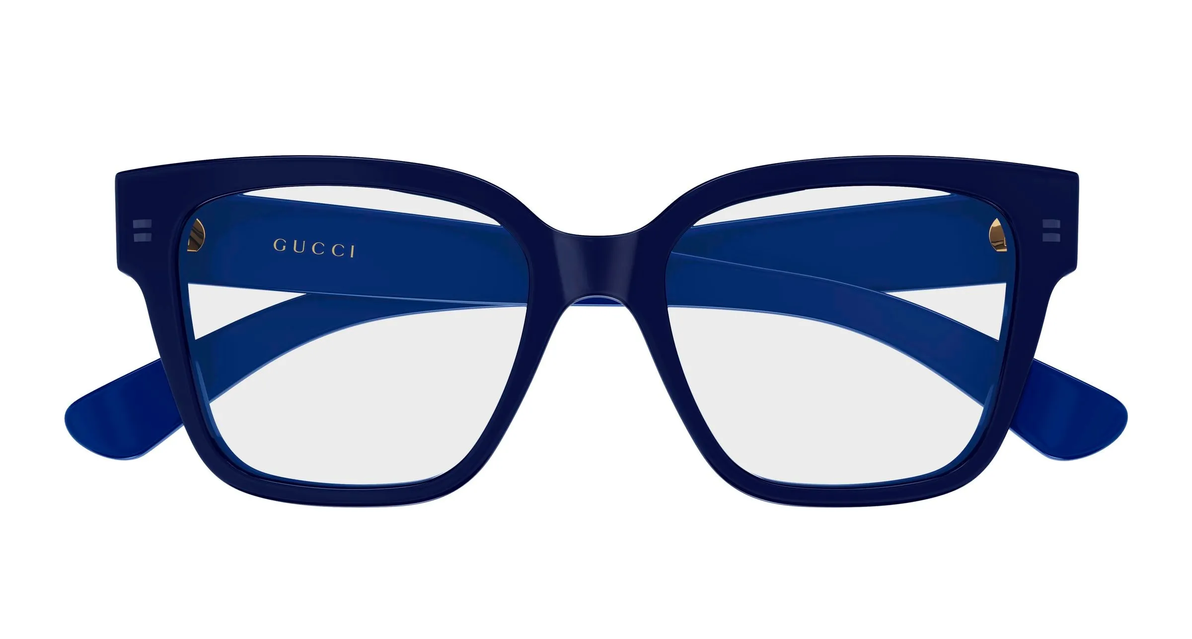 Gucci GG1791O 013 Montature da vista Acetato Blu Trasparente Squadrata - immagine 2