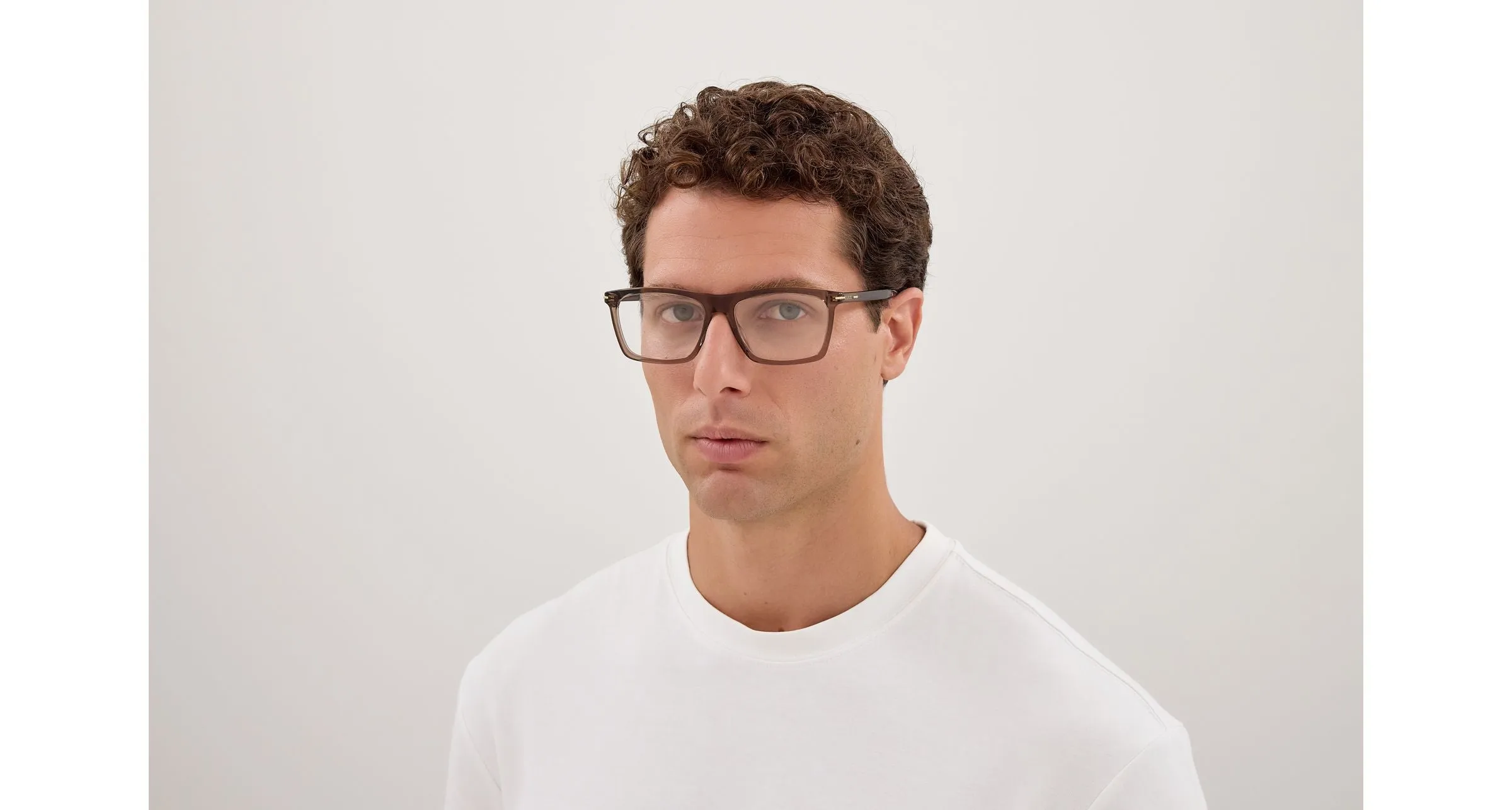 Gucci GG1445O 014 Montature da vista Acetato Marrone Trasparente Squadrata - immagine 4