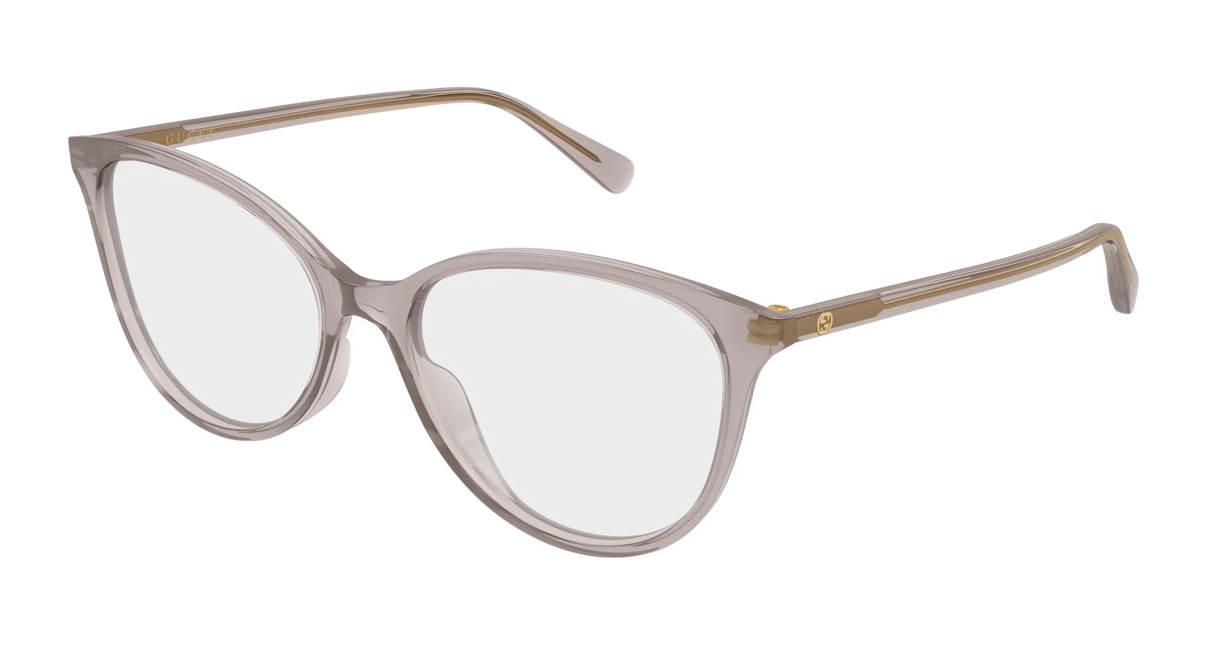 Gucci GG1359O 009 Montature da vista Acetato Grigio Trasparente Cat Eye - immagine 1