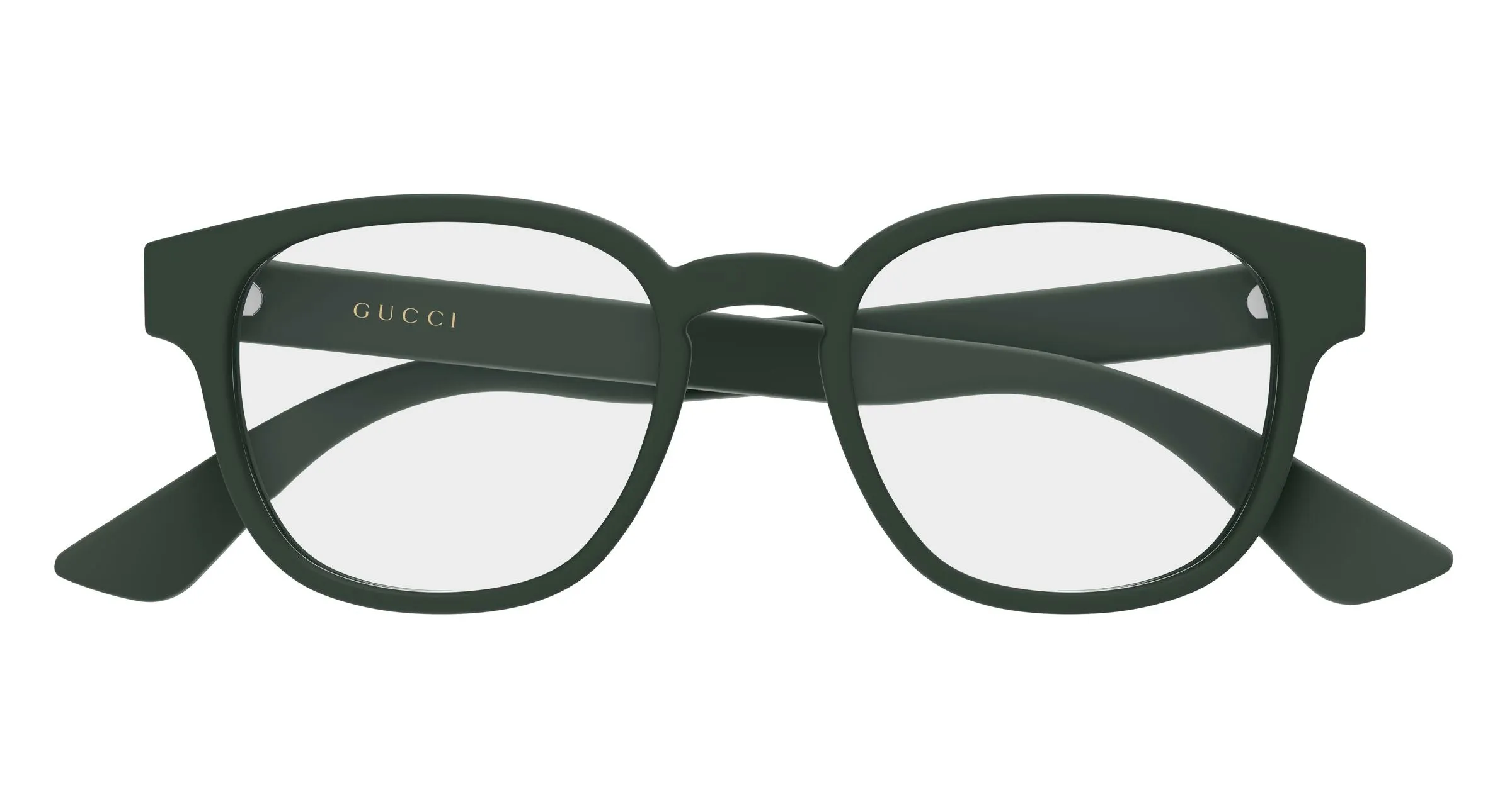 Gucci GG1343O 010 Montature da vista Iniettato Verde Trasparente Rotonda - immagine 2